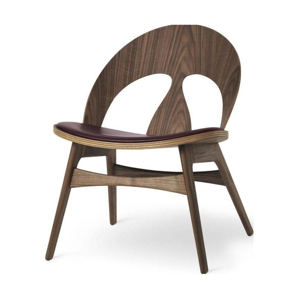 Carl Hansen Bm0949 P Contour Chair, Oiled Walnut, Leather Seat