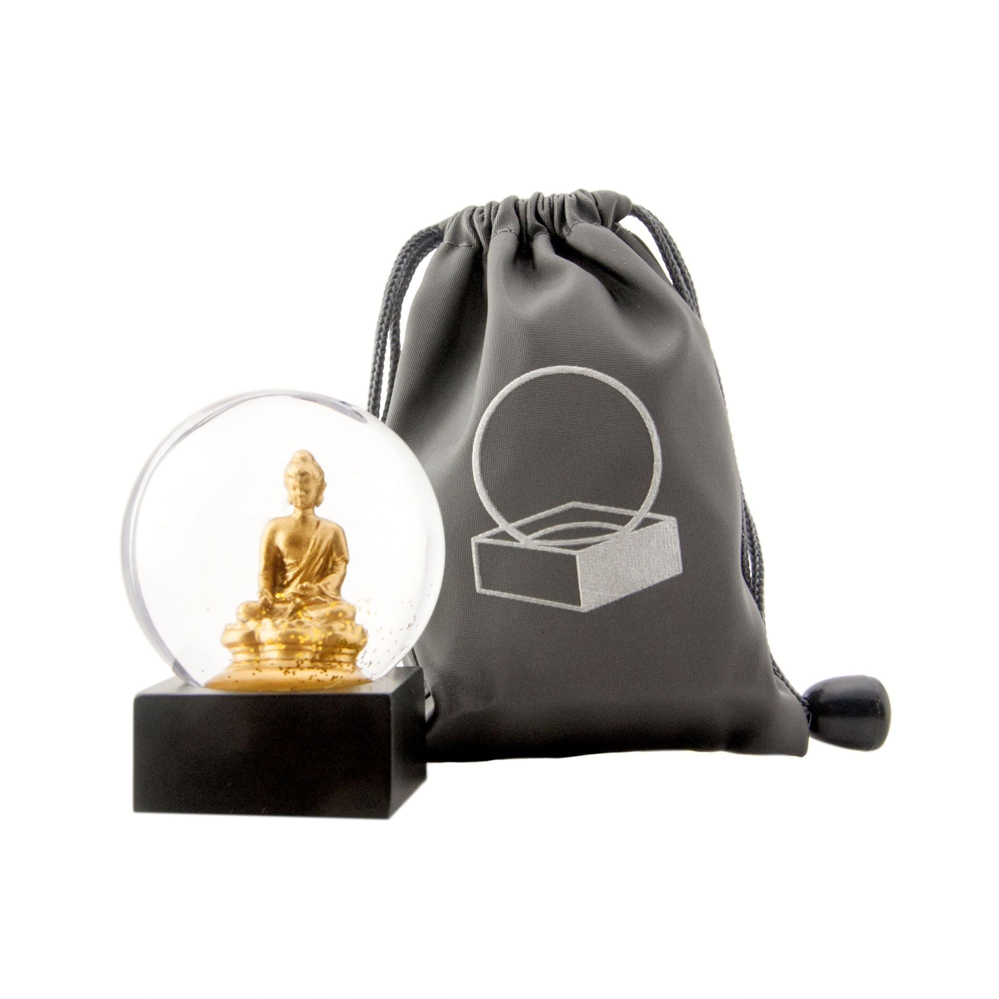 Cool Snow Globes Buddha To Go Gold