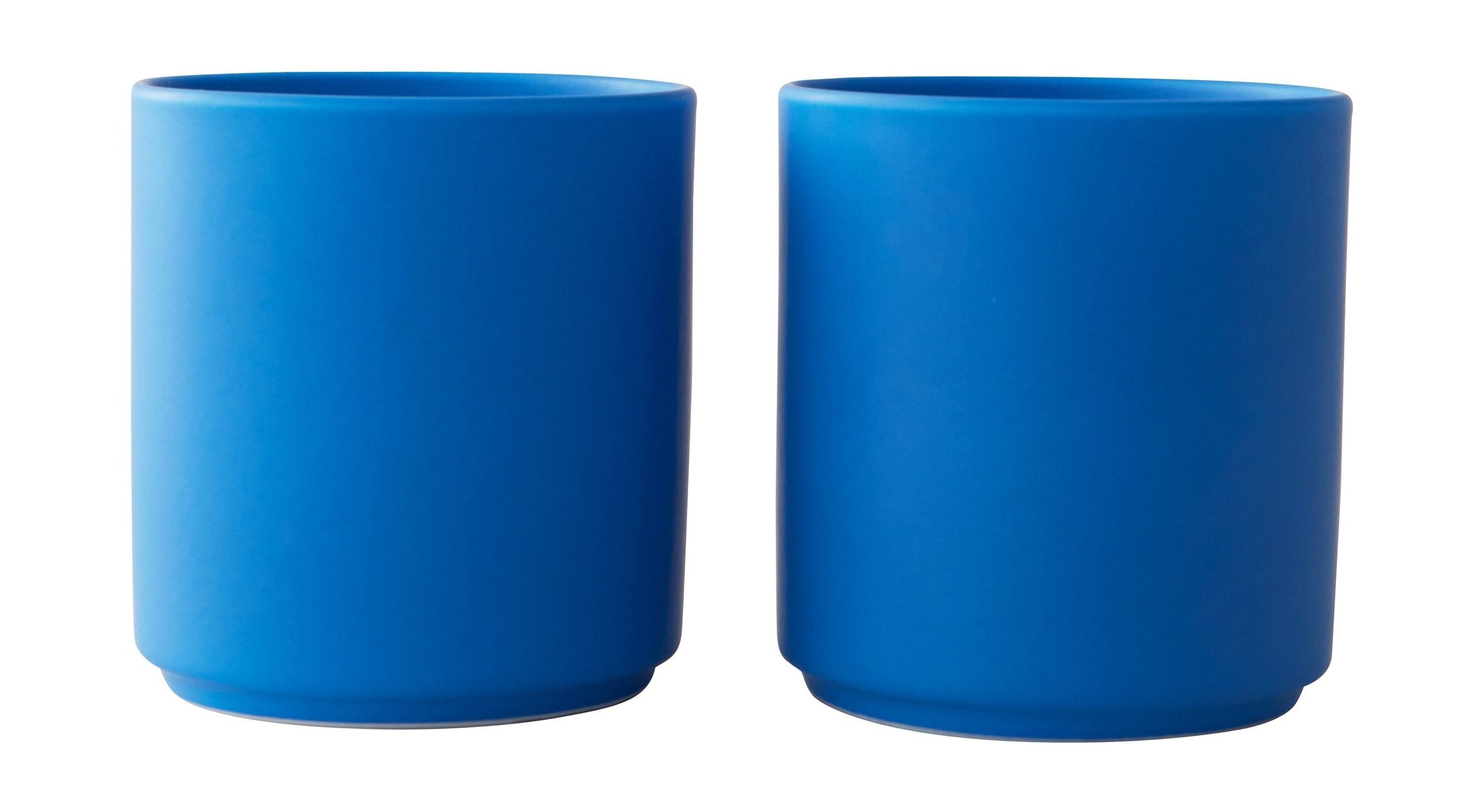 Design Letter's Favorite Cup Set Of 2, Cobalt Blue