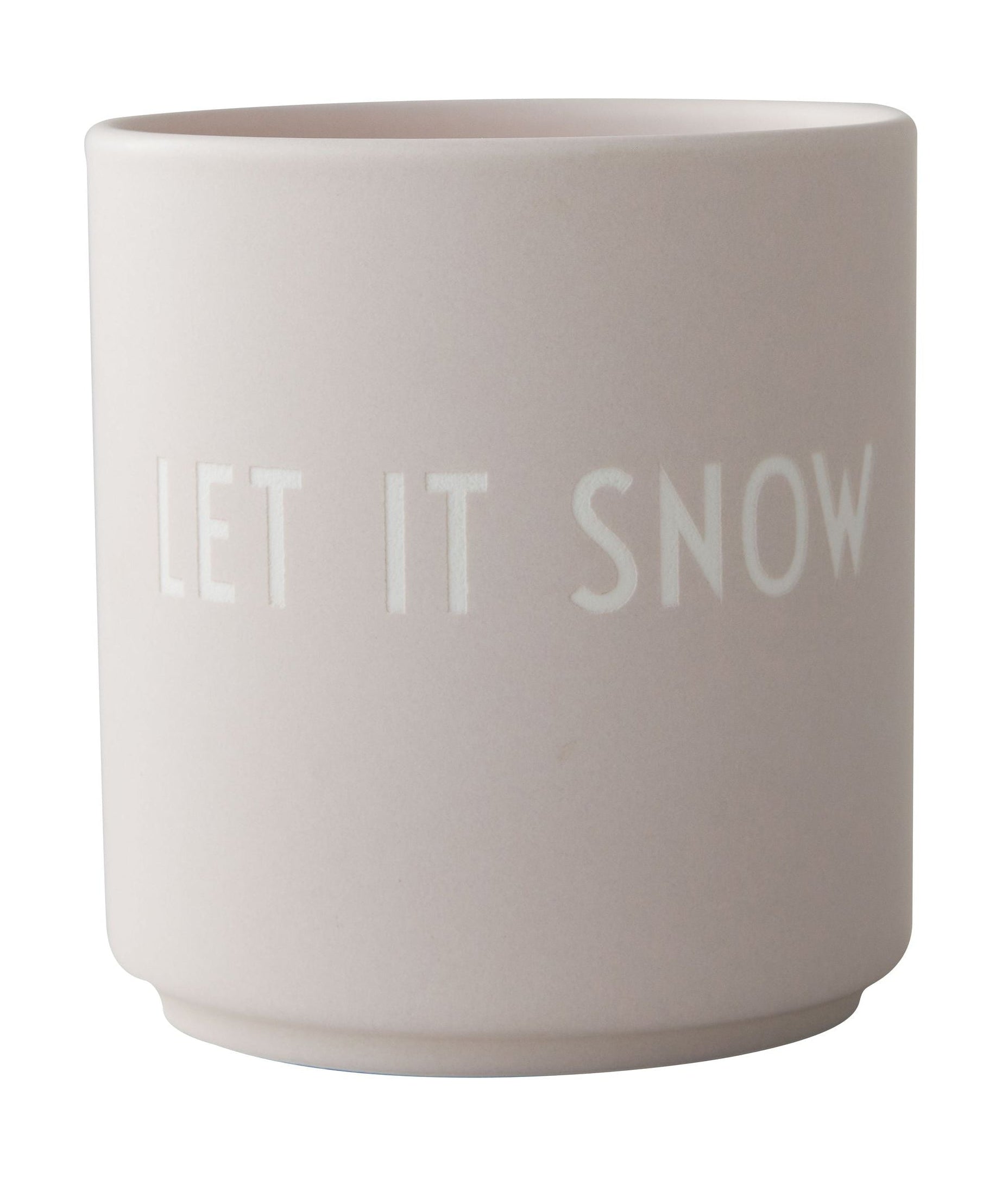 Design Letter's Favorite Mug Let It Snow, Pastel Beige