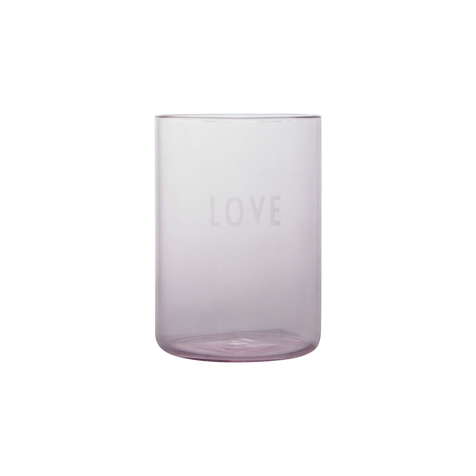 Design Letter's Favorite Drinking Glass Love, Rose