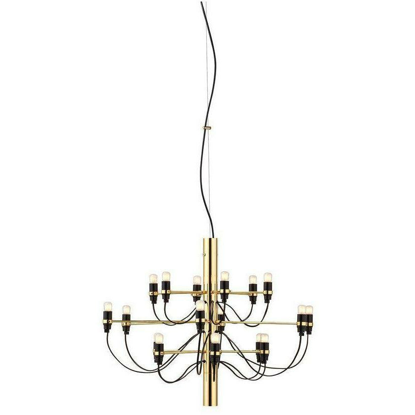 Flos 2097/18 Frosted Chandelier, Brass