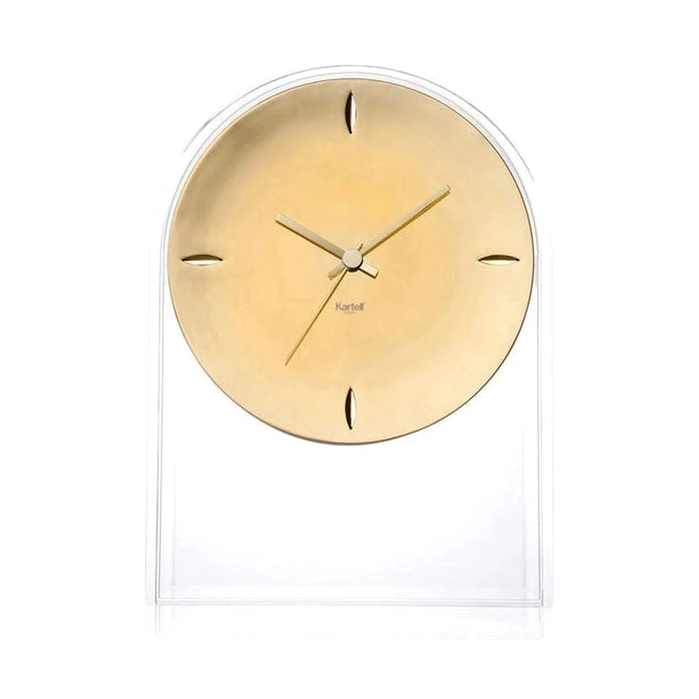 Kartell Air Du Temps Clock, Crystal/Gold
