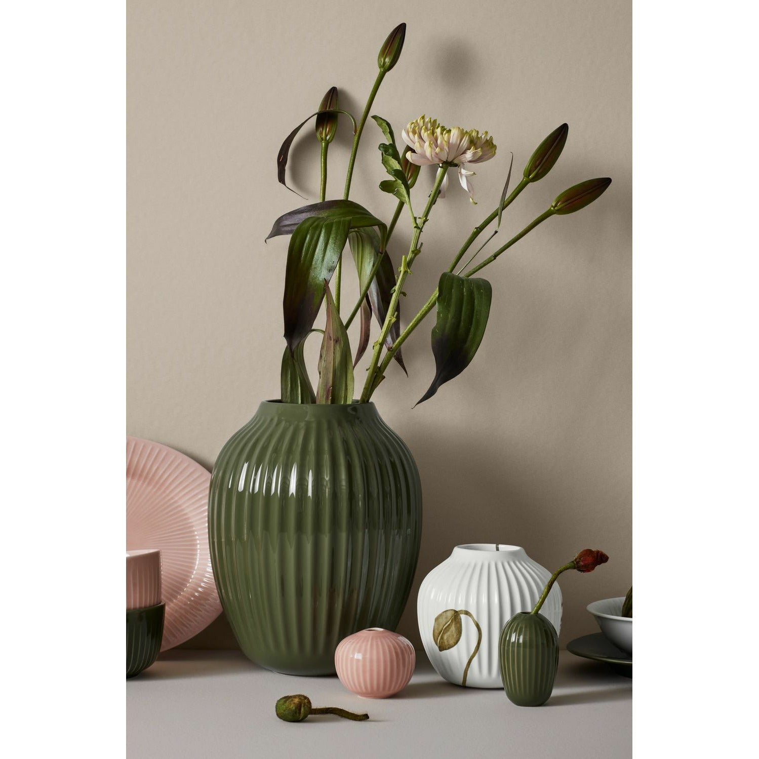 Kähler Hammershøi Oval Bowl, Nude