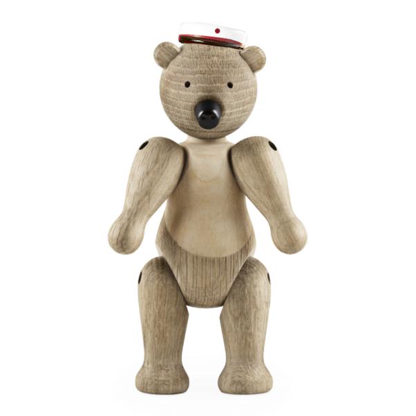 Kay Bojesen Bear Small, With Red Student Cap