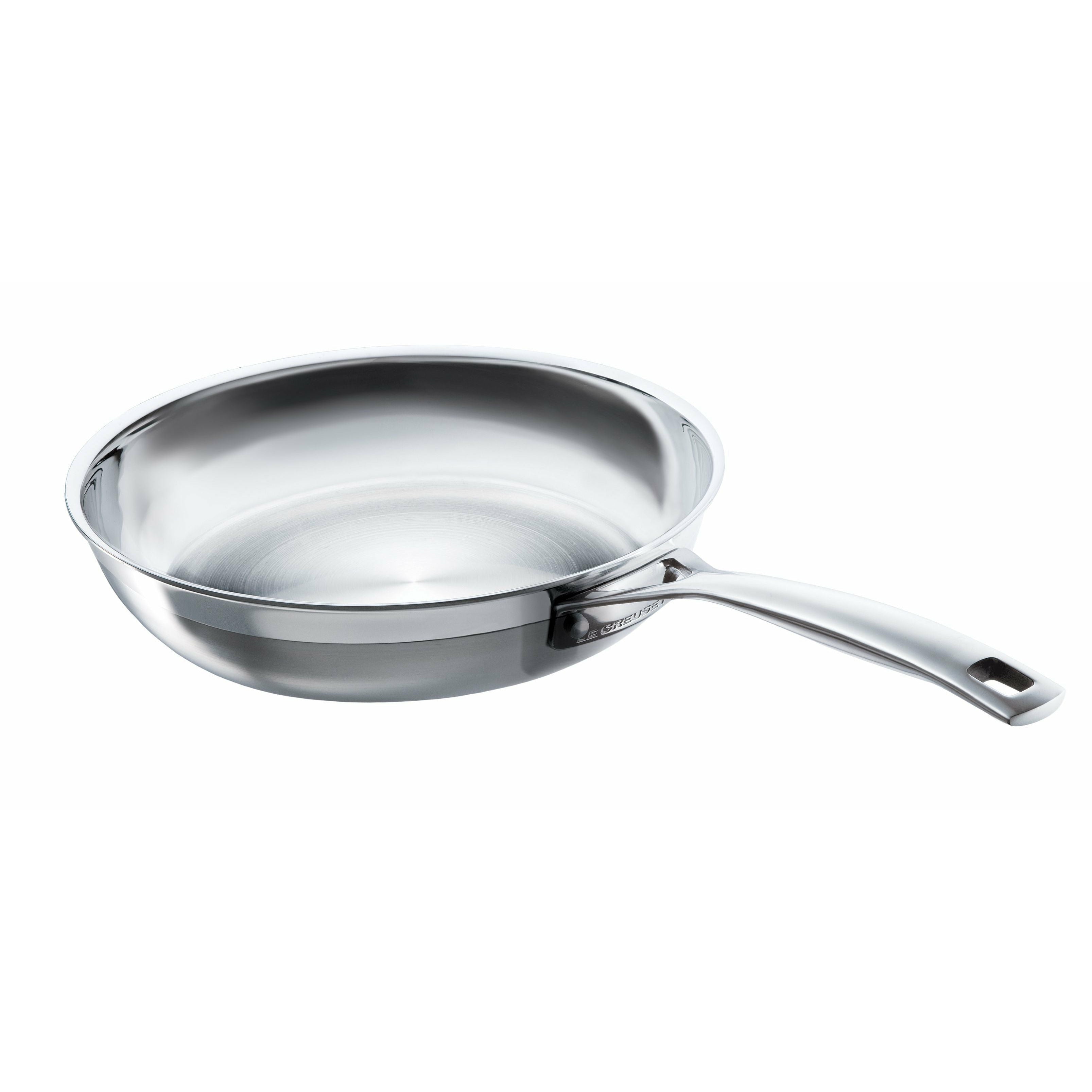 Le Creuset 3 Ply Stainless Steel Uncoated Frying Pan, 24 Cm