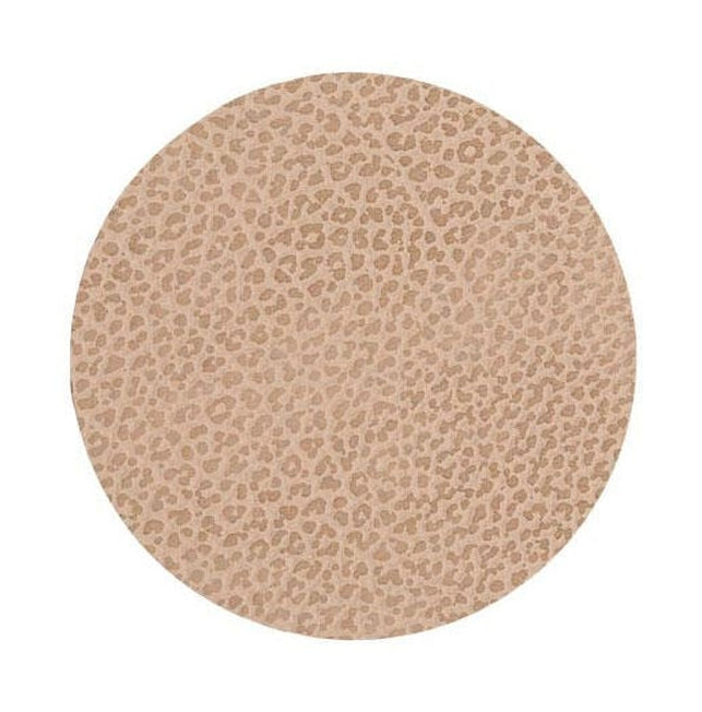 Lind Dna Circle Glass Coaster Hippo Leather, Sand