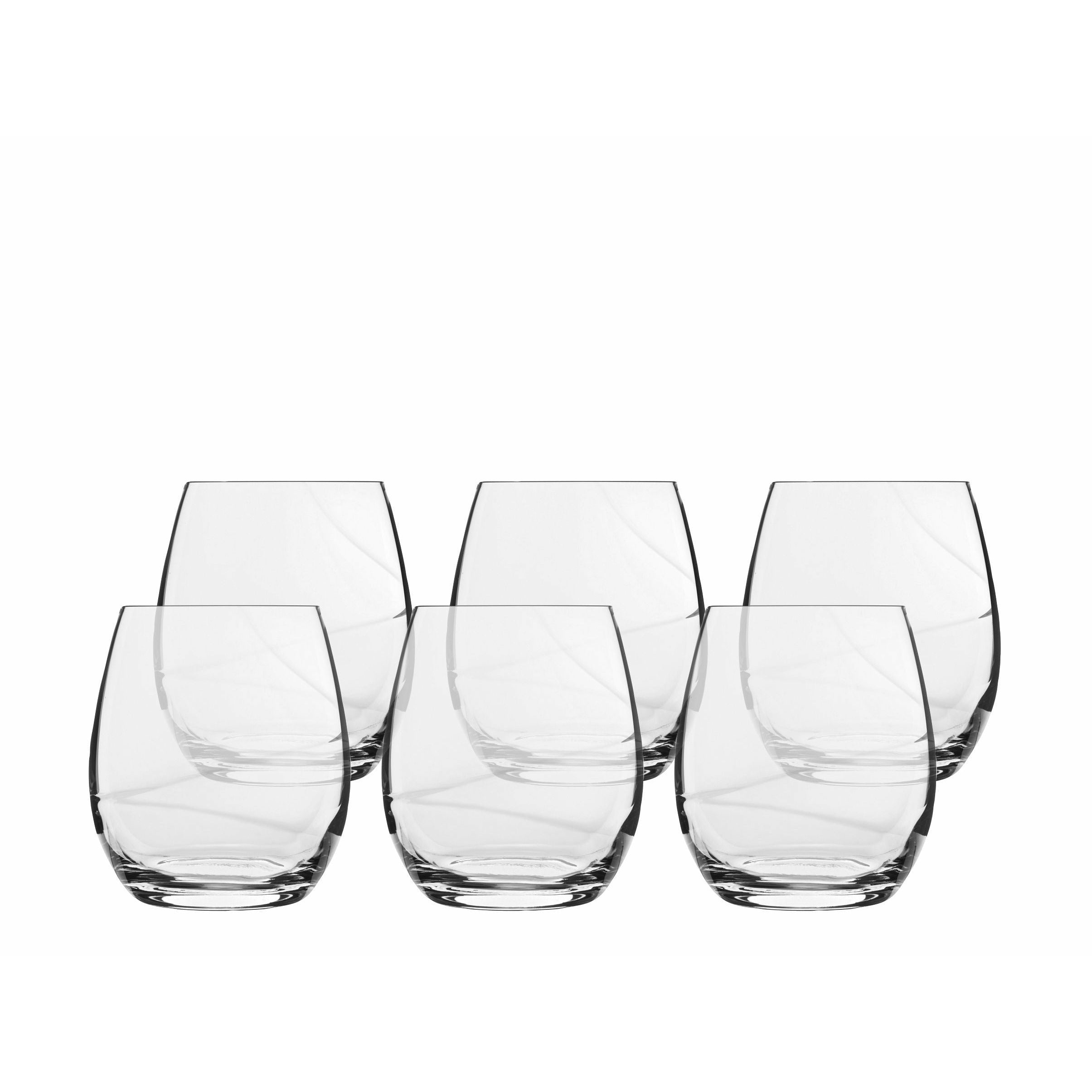 Luigi Bormioli Aero Water Glass, Set Of 6