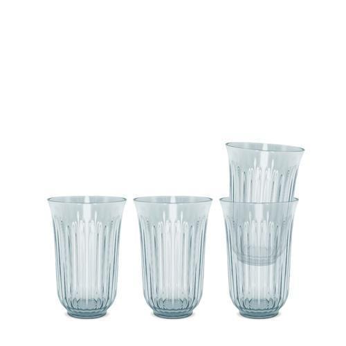 Lyngby Drinking Glasses Blue Glass, 42cl, 4 Pack