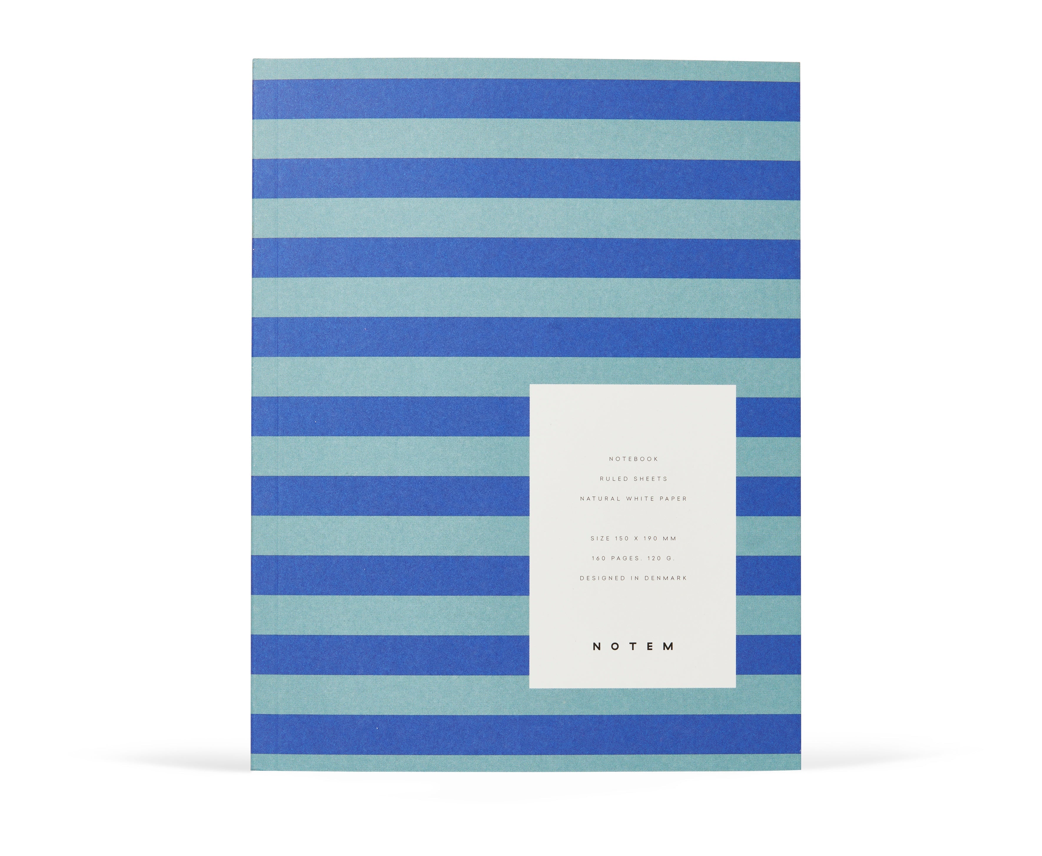 Notem Studio Uma Notebook Flatlay Medium, Blue Stripe