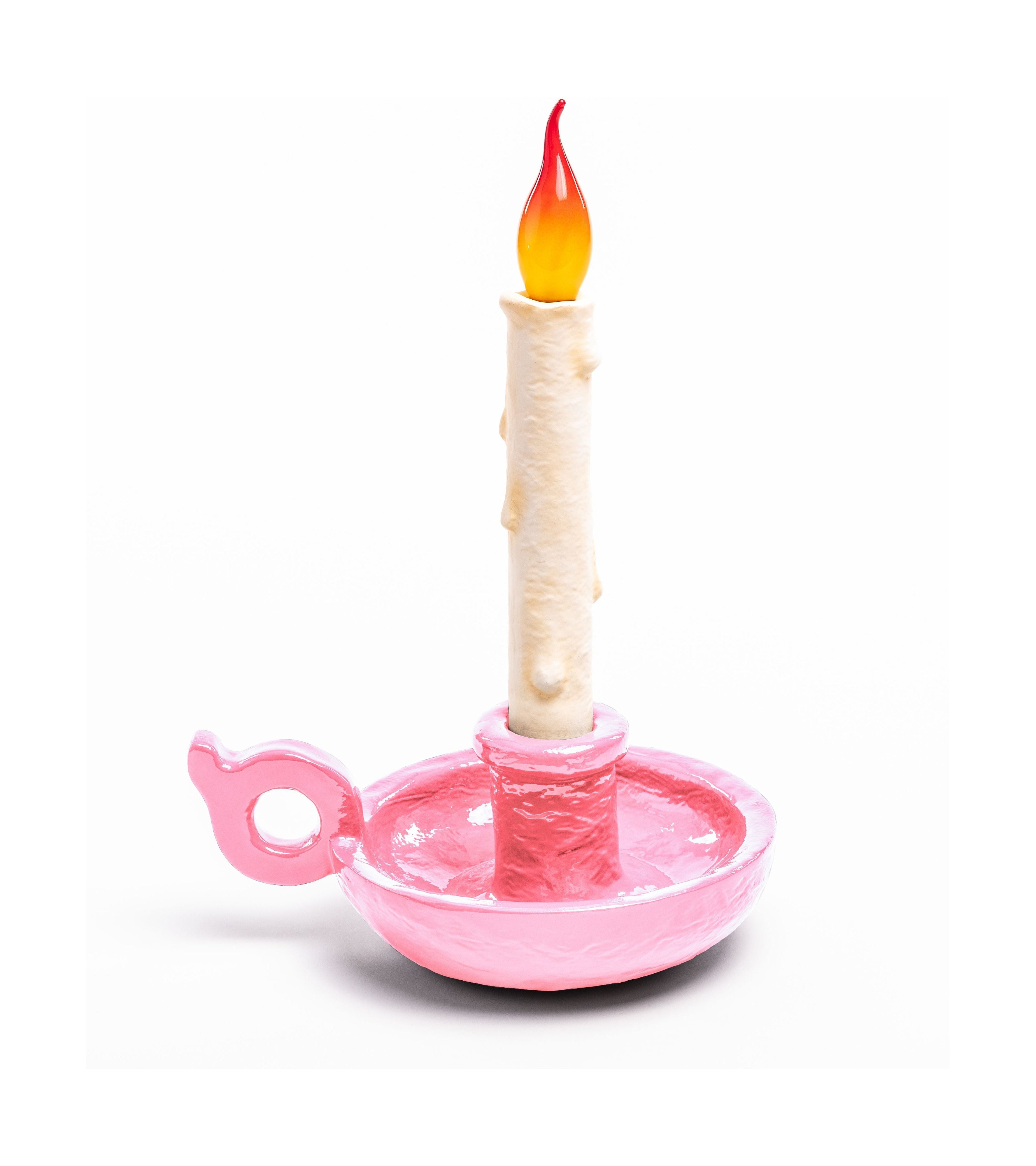 Seletti Bugia Rechargeable Led Lamp, Pink