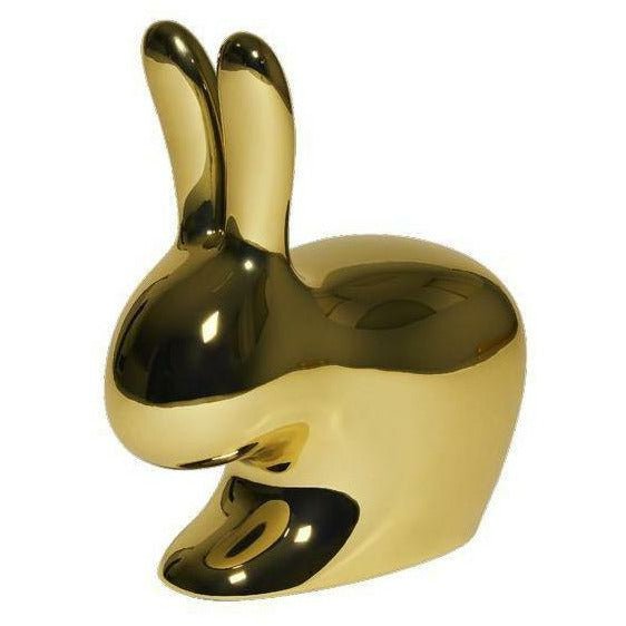 Qeeboo Baby Bunny Chair Metal Finish, Gold