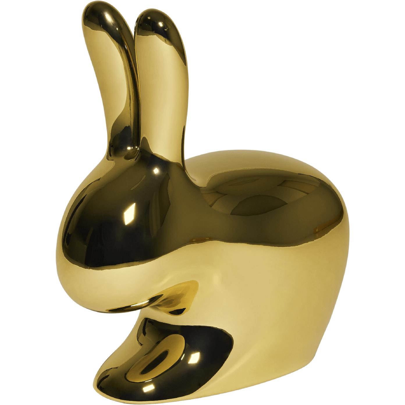 Qeeboo Bunny Chair Metal Finish, Gold