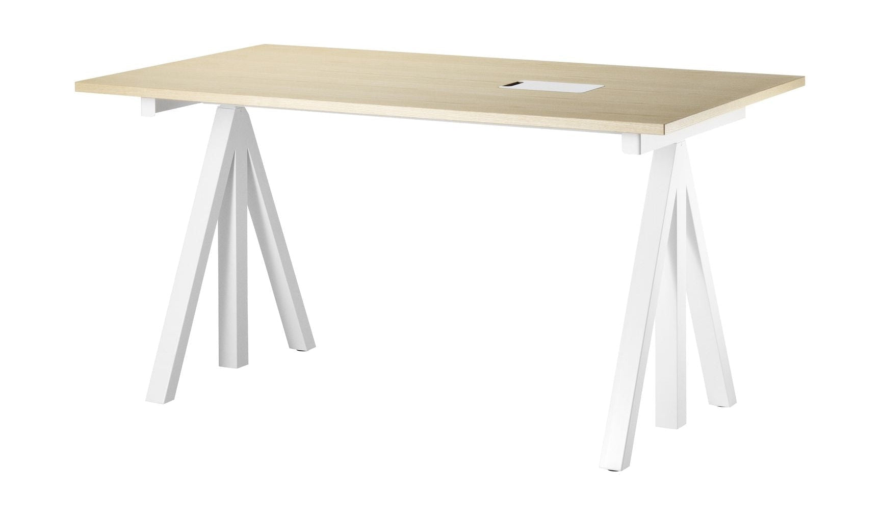 String Furniture Height Adjustable Work Table Ash, 78x140 Cm