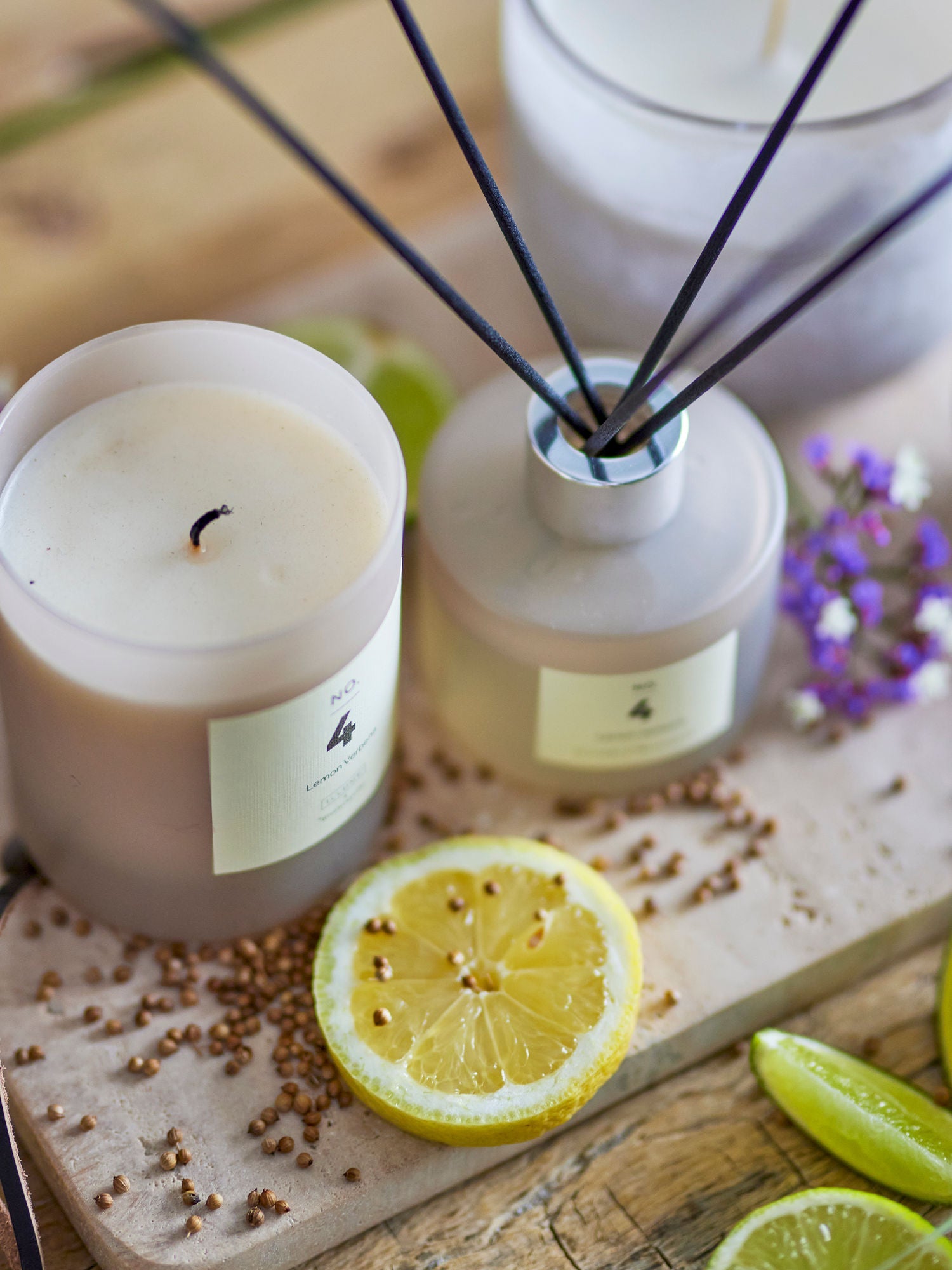 Illume x Bloomingville No.4-Lemon Verbena geur diffuser, natuur, vloeistof