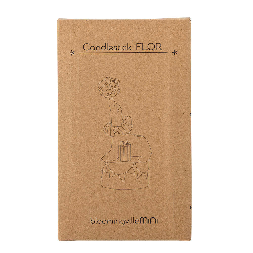 Bloomingville Mini Flor Candle Halter, Gelb, Polyresin