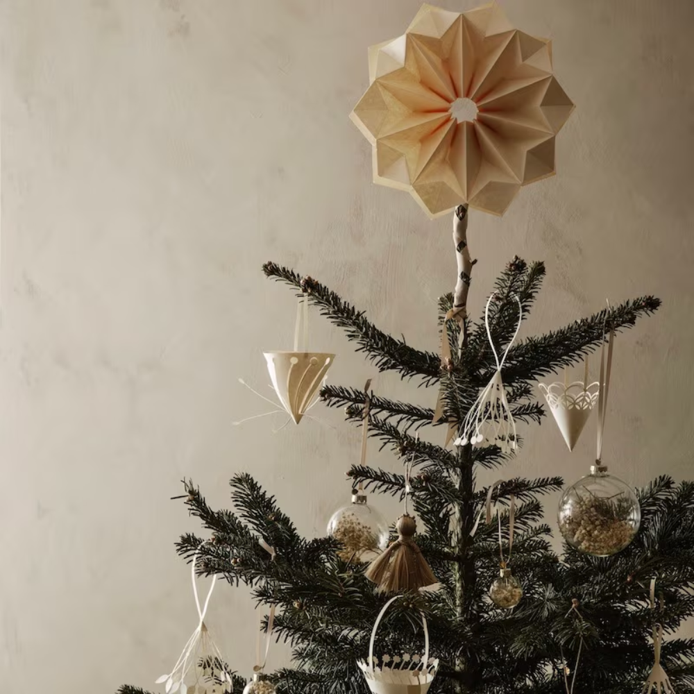 Pompon en papier de Noël Ferm Living, lot de 3