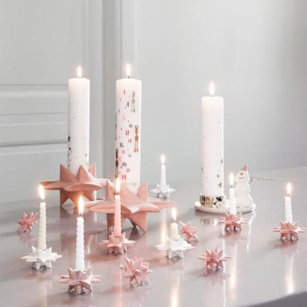 Medusa Copenhague Candlestick Snowman pour les bougies de calendrier