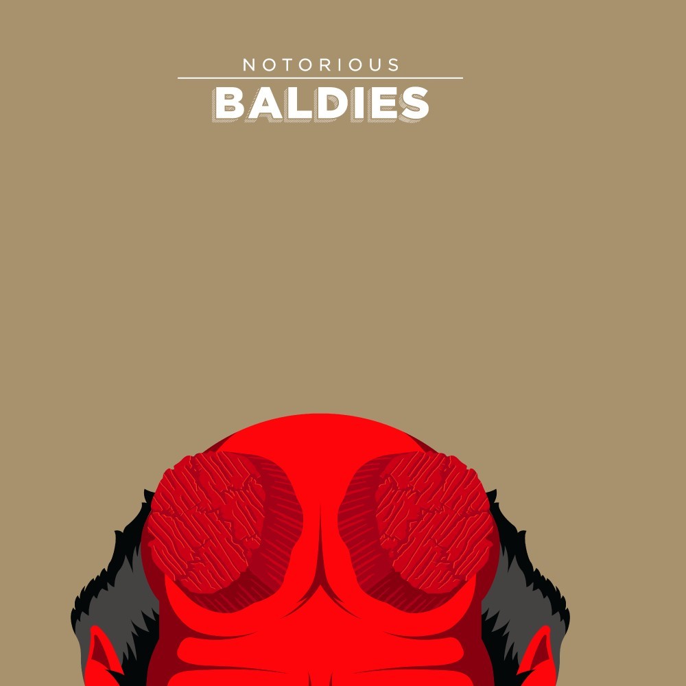 Affiche Notorious Baldie Hellboy av Mr Peruca