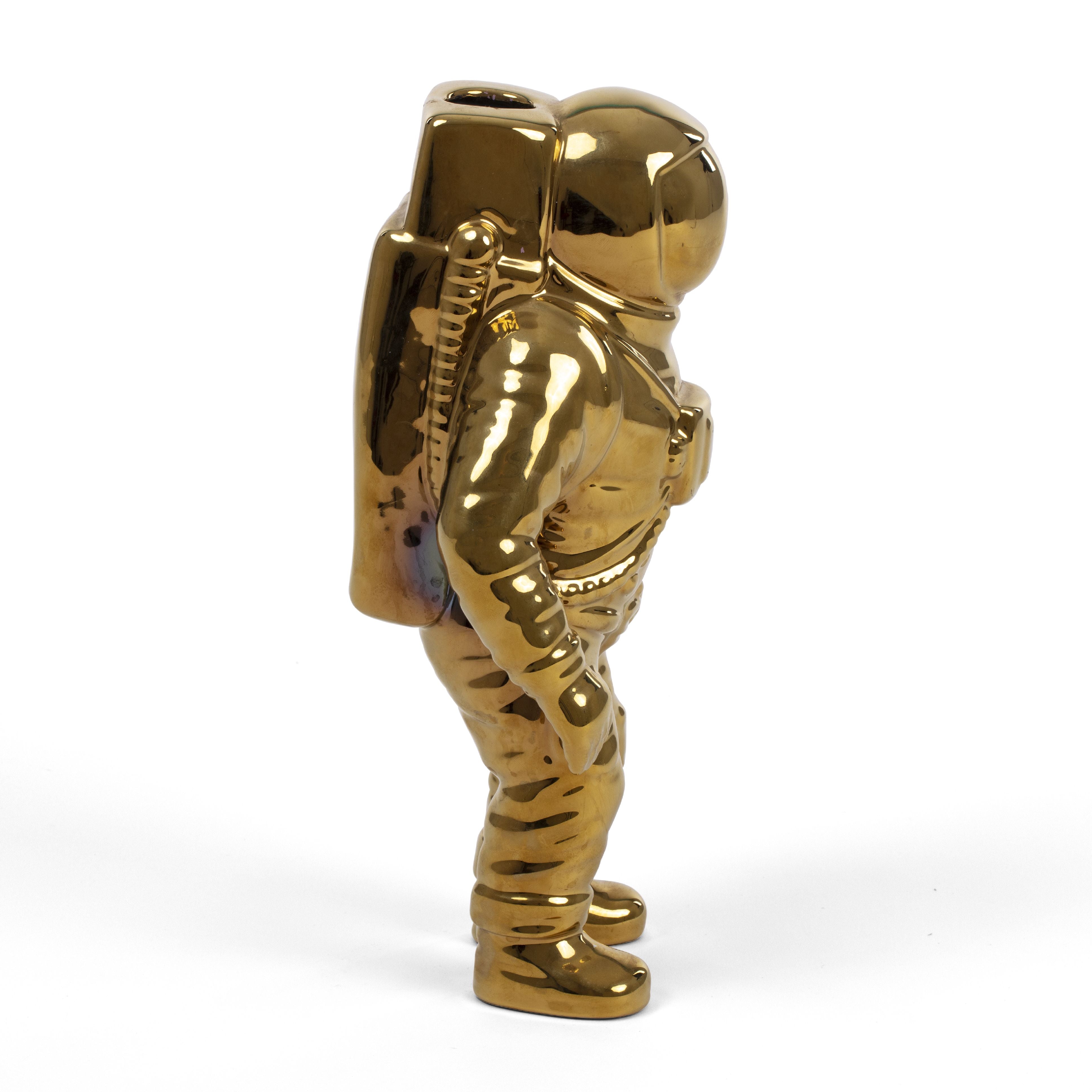 Seletti Cosmic Diner Vase, Gold Starman