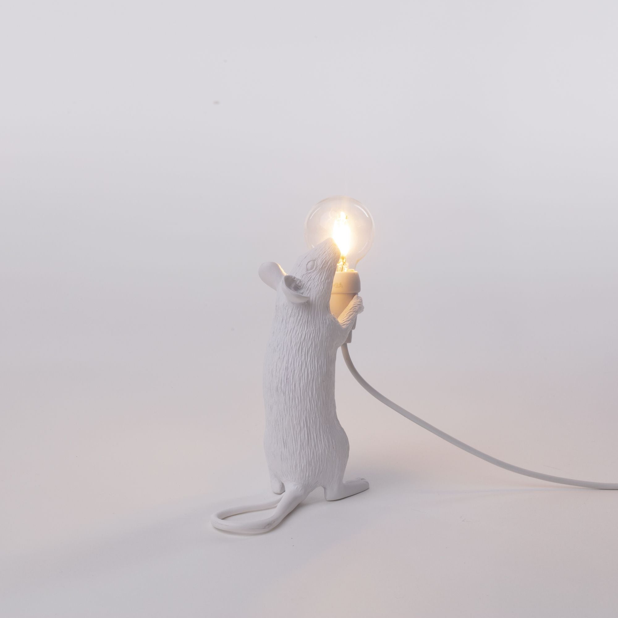 Paso de lámpara de ratón seletti, blanco