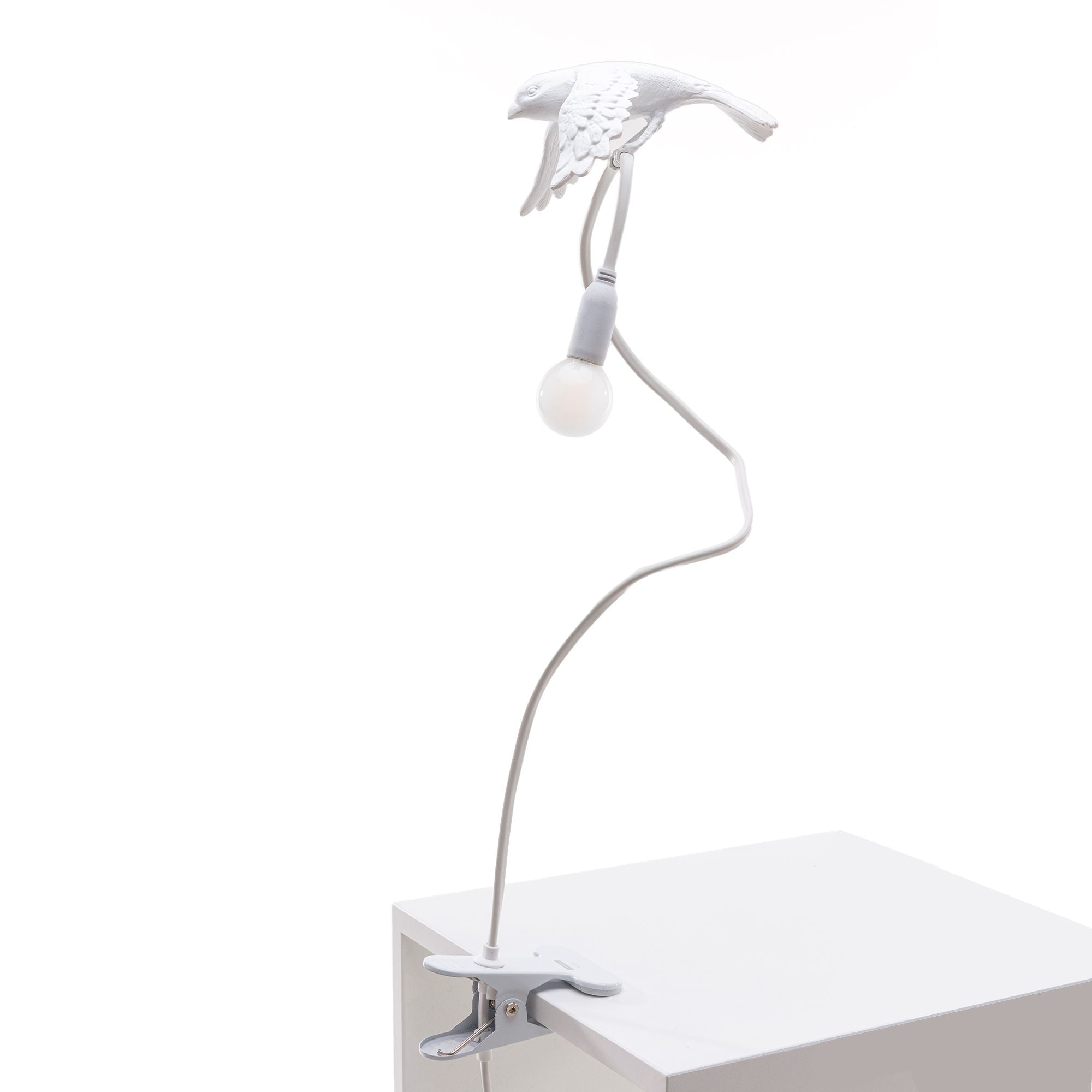 Seletti Sparrow -Lampe mit Clamp, abhebt