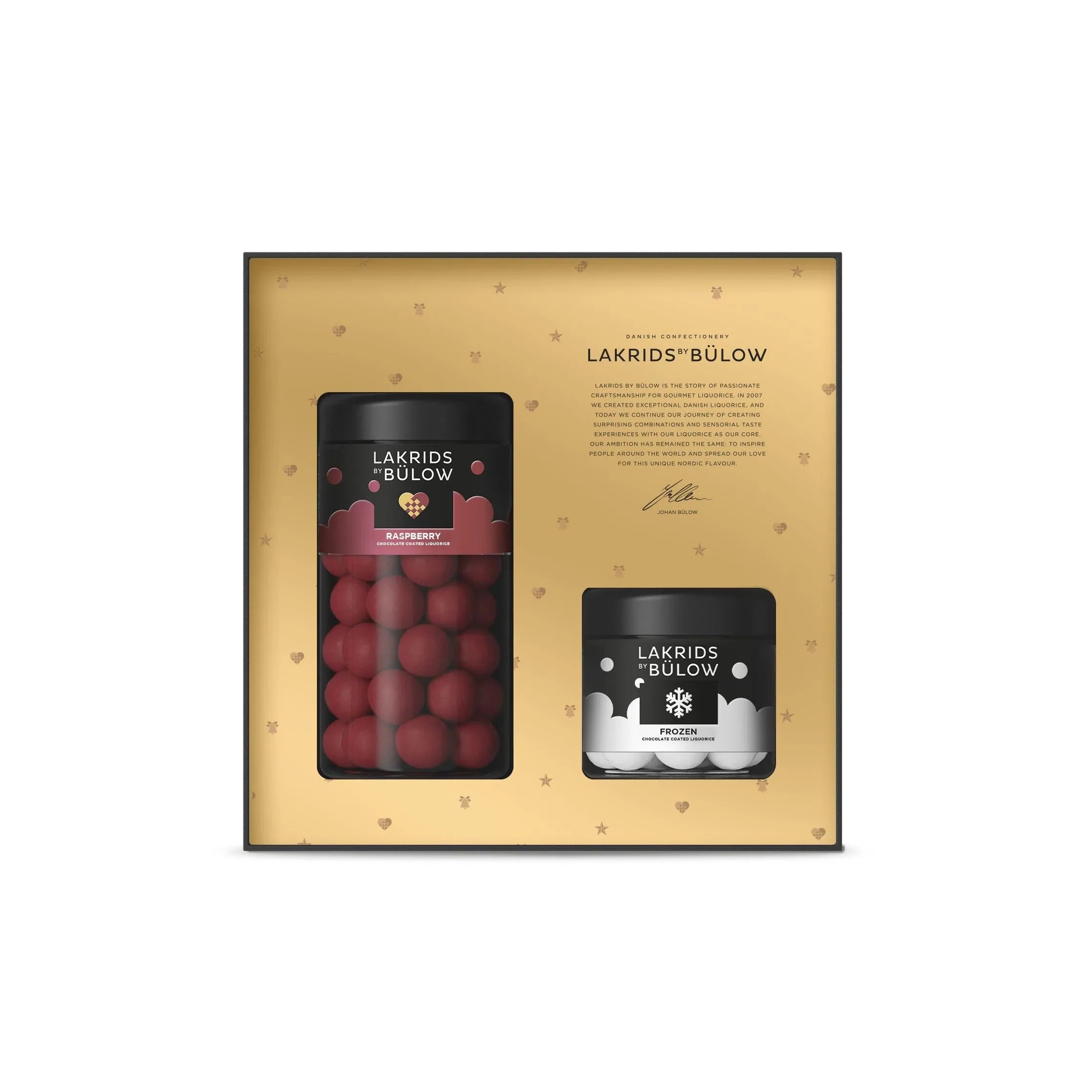 Lakrids de Bülow Winter Black Box Raspberry/Mint congelada, 420g