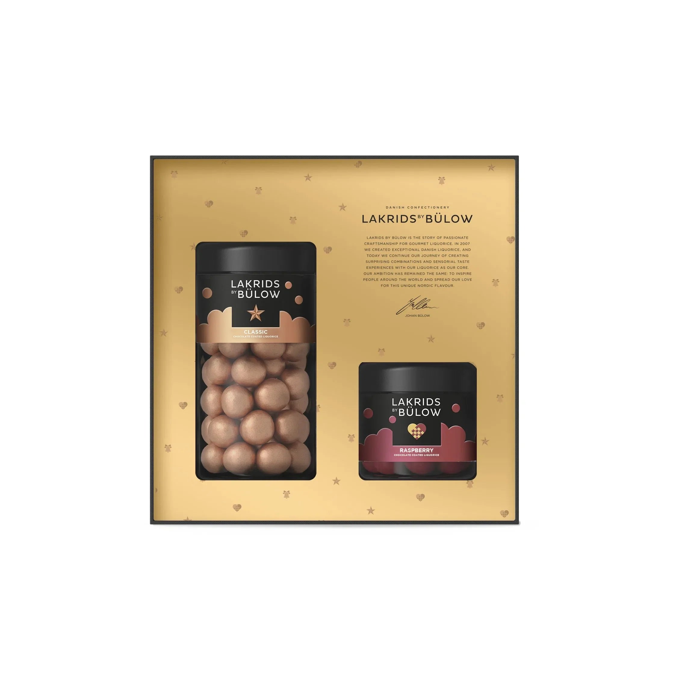 Lakrids by Bülow Winter Black Box Caramel classique / framboise croustillante, 420G