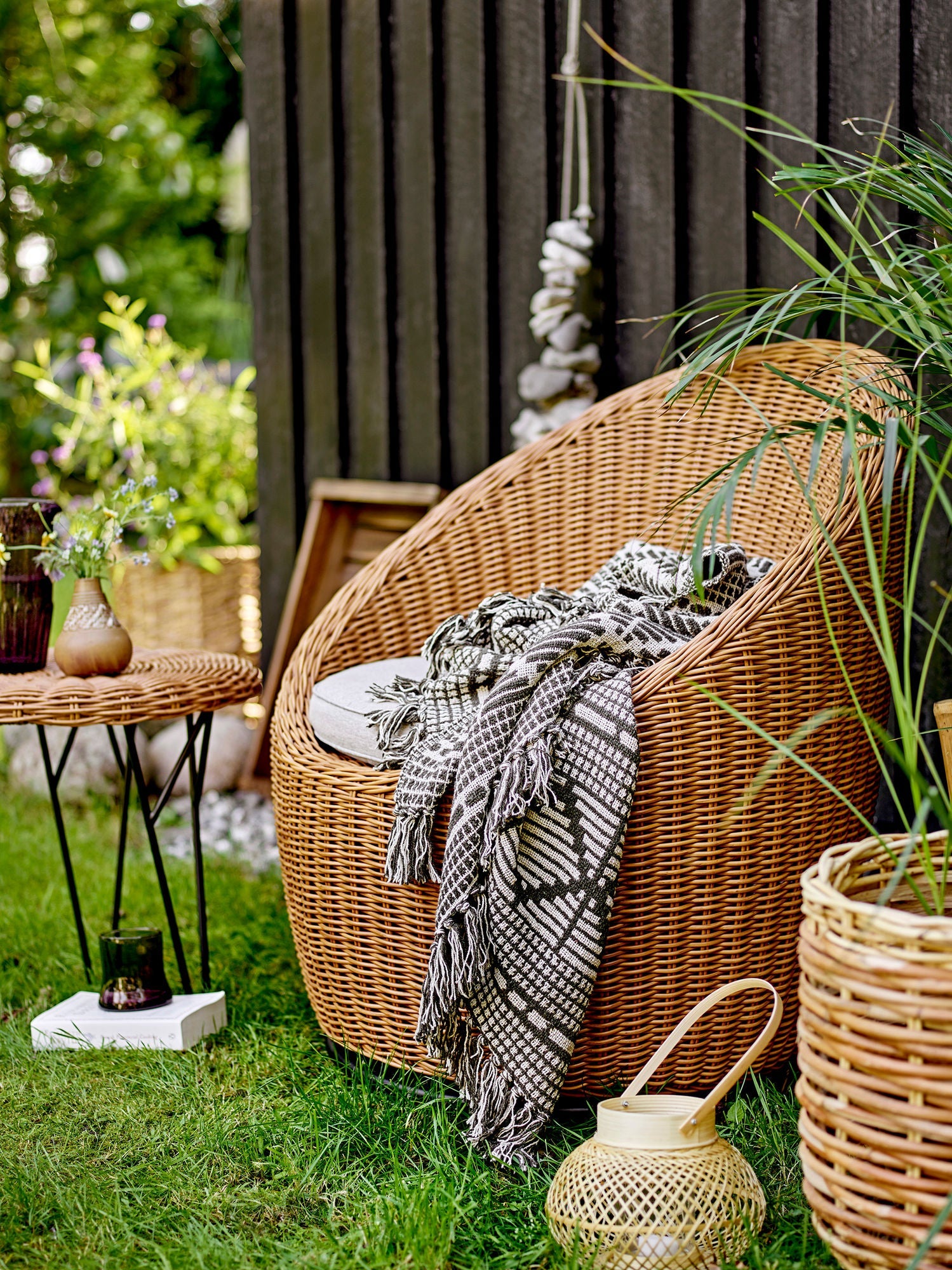 Bloomingville Roccas Lounge Cader, Brown, Polyrattan