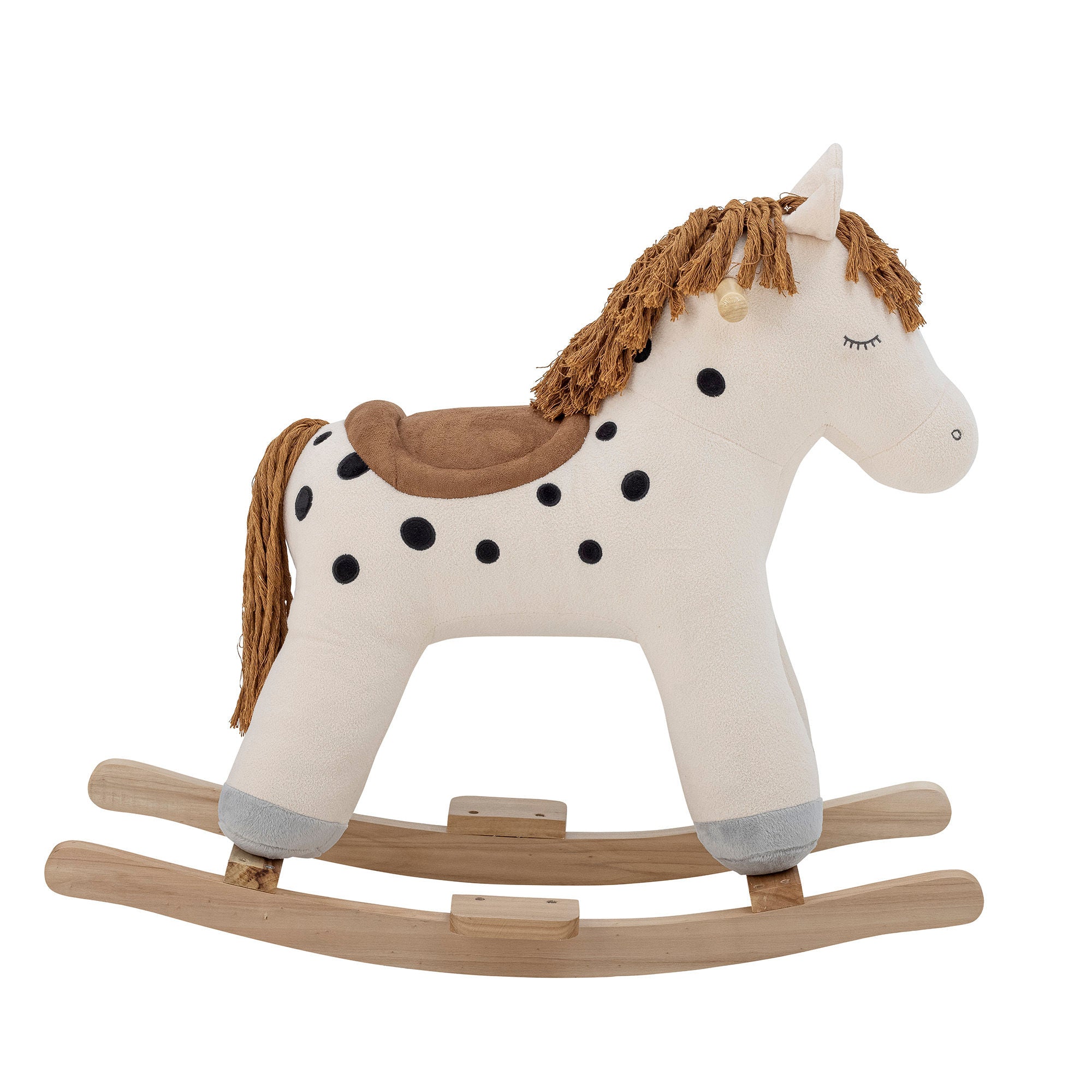 Bloomingville Mini Merlen Rocking Toy, Horse, White, Polyester