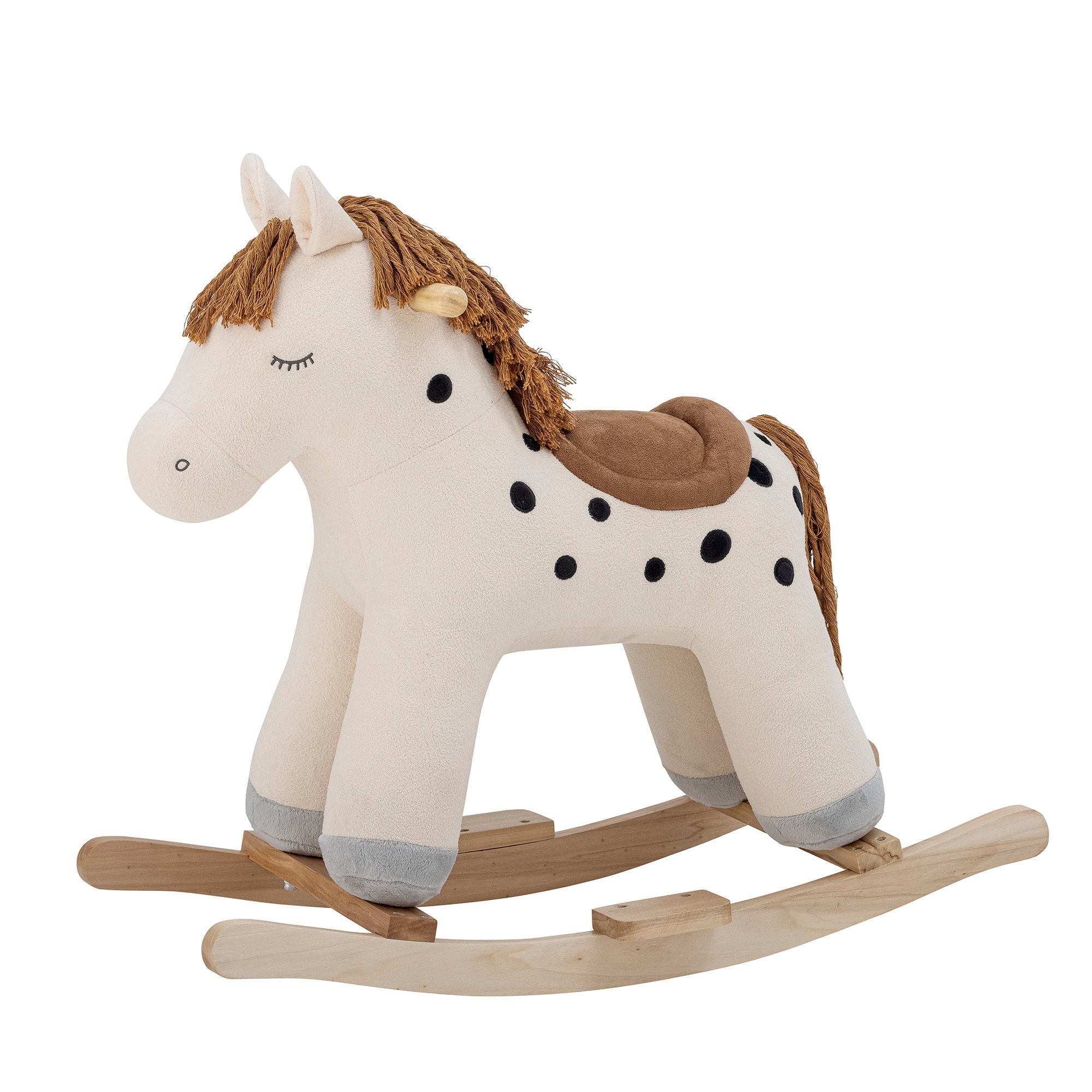 Bloomingville Mini Merlen Rocking Toy, Horse, White, Polyester