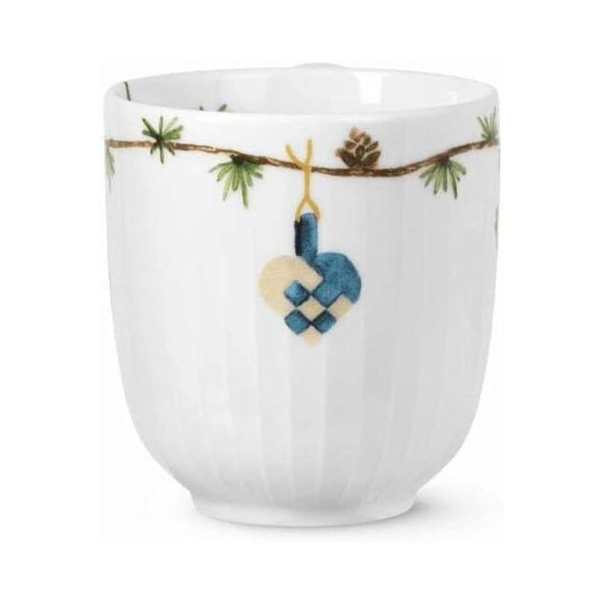 Tasse de Noël Kähler Hammershøi, blanc avec décoration