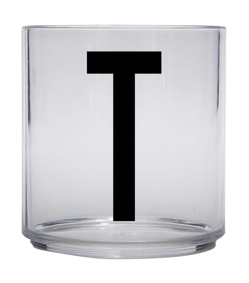 Lettres de conception Kids Personal Tritan Brinking Glass, T