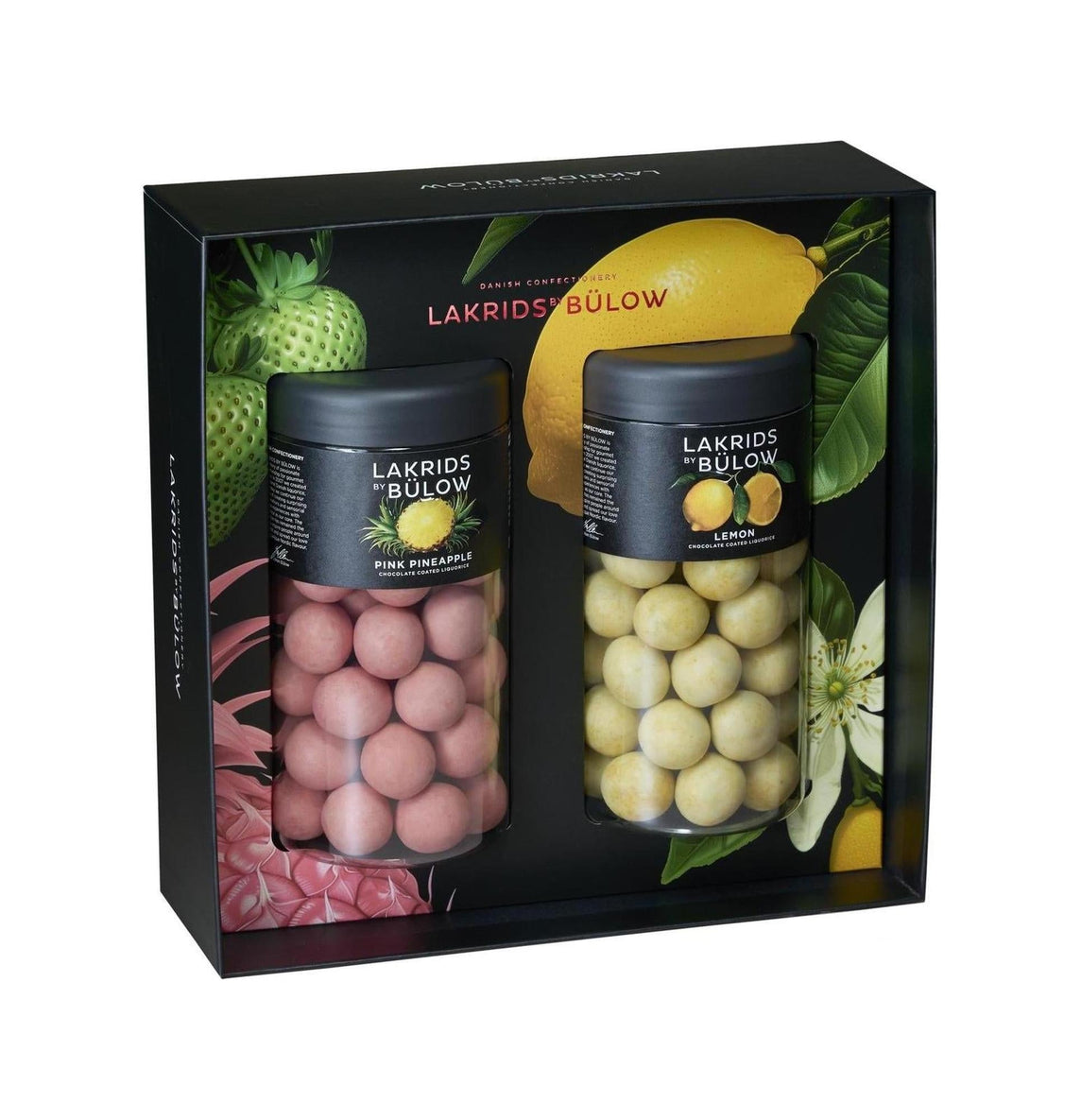 Lakrids By Bülow Black Box 2x Regular Lemon & Pink Pineapple, 590g