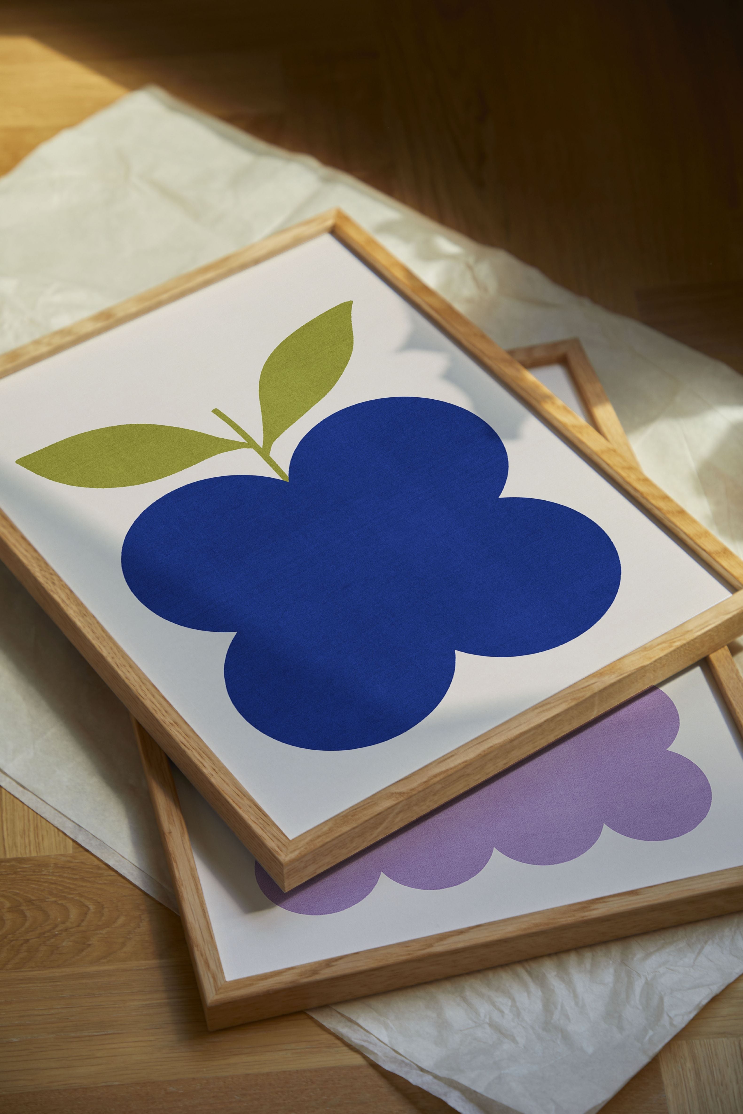 Affiche de baies Lilac Collective en papier, 30x40 cm