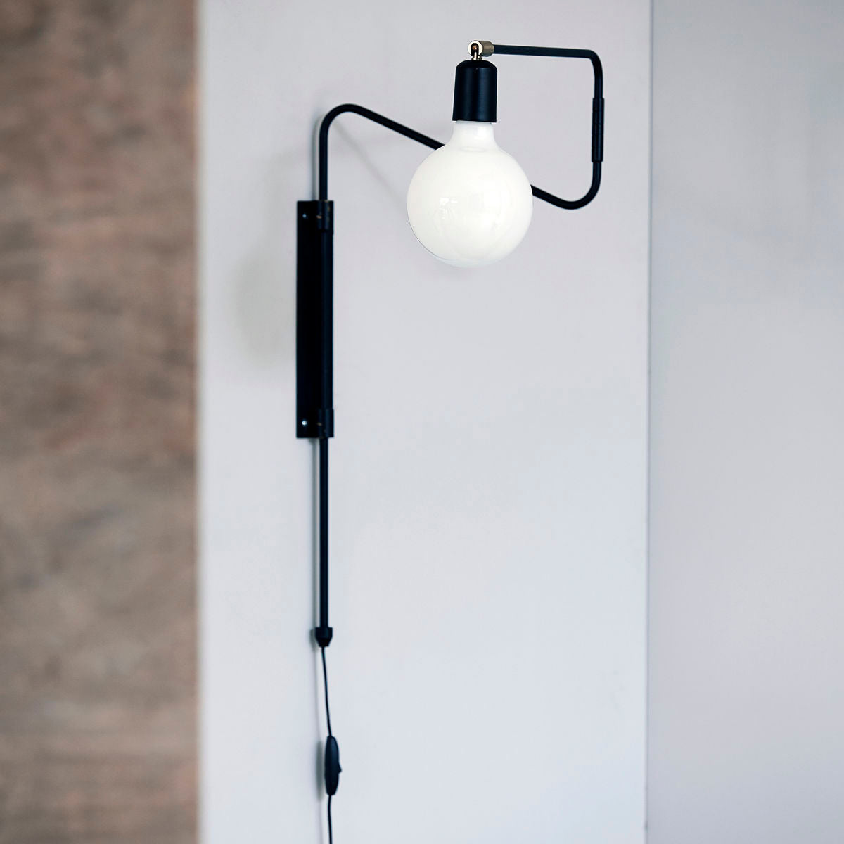 Lampe murale de la maison Doctor, Hdswing, noir