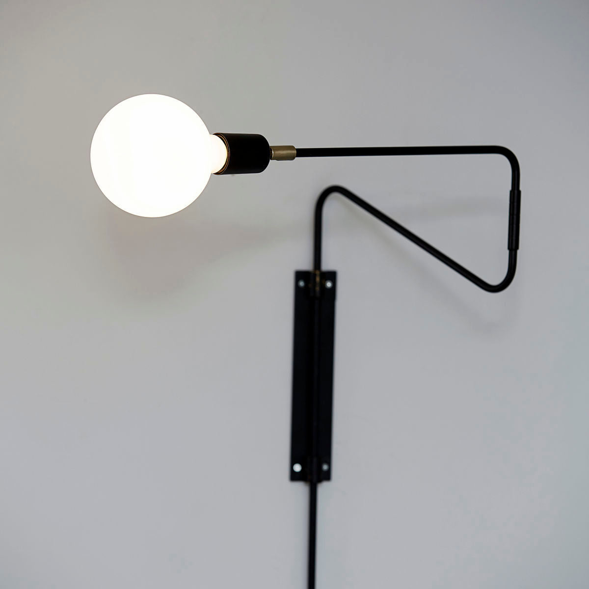 Huisarts muurlamp, hdswing, zwart