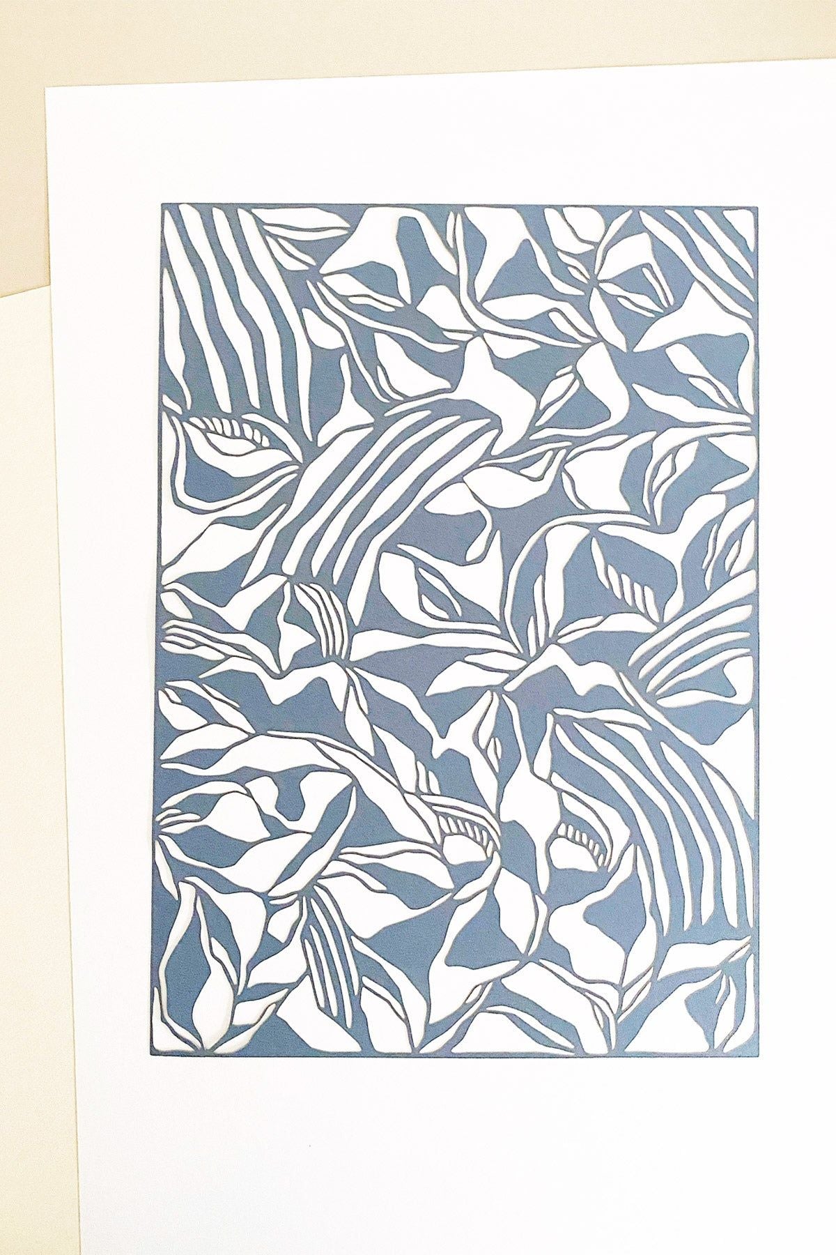 Studio sur Papercut A3 Rectangle organique, bleu en acier