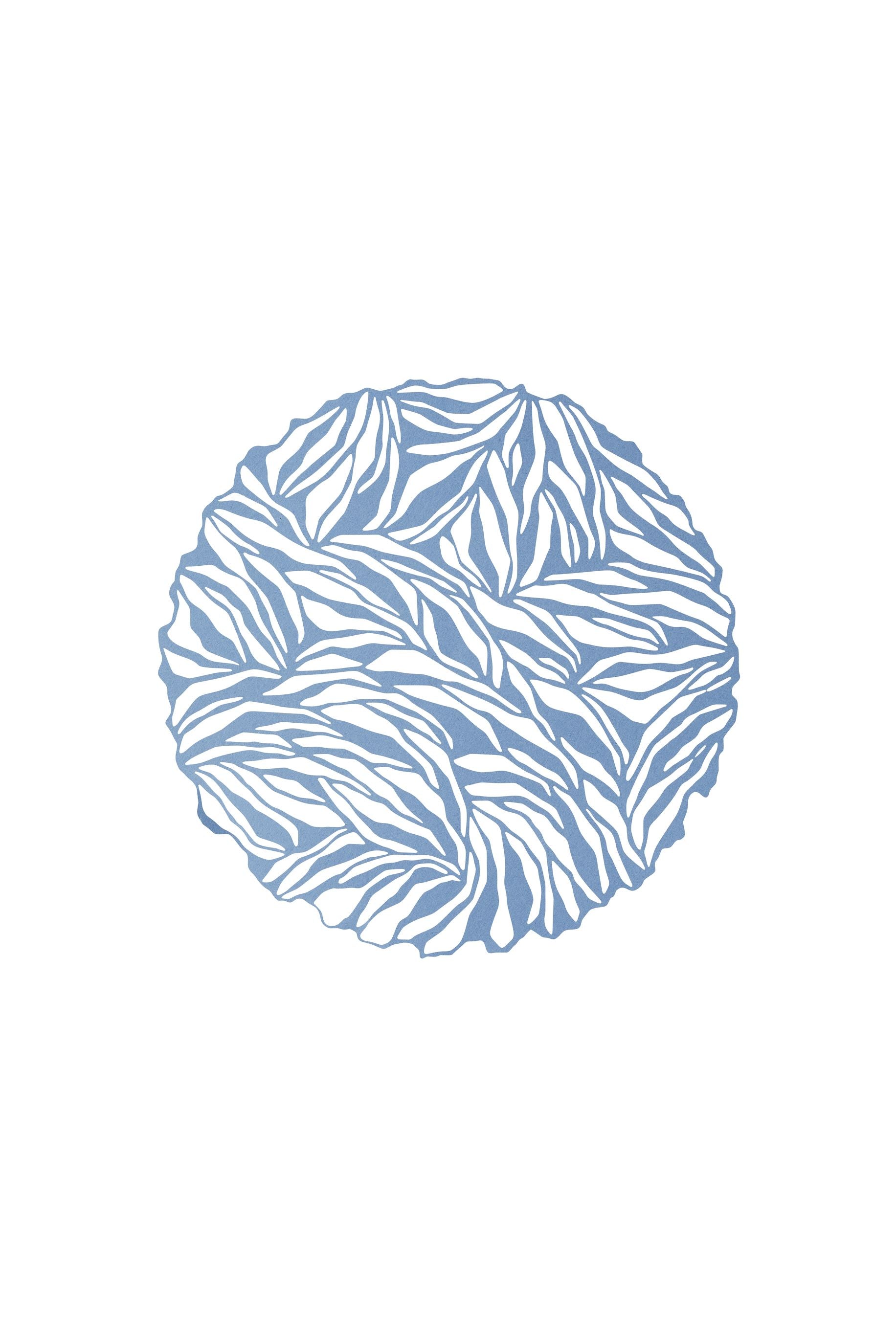 Studio About Papercut A4 Organic Circle, Ice Blue