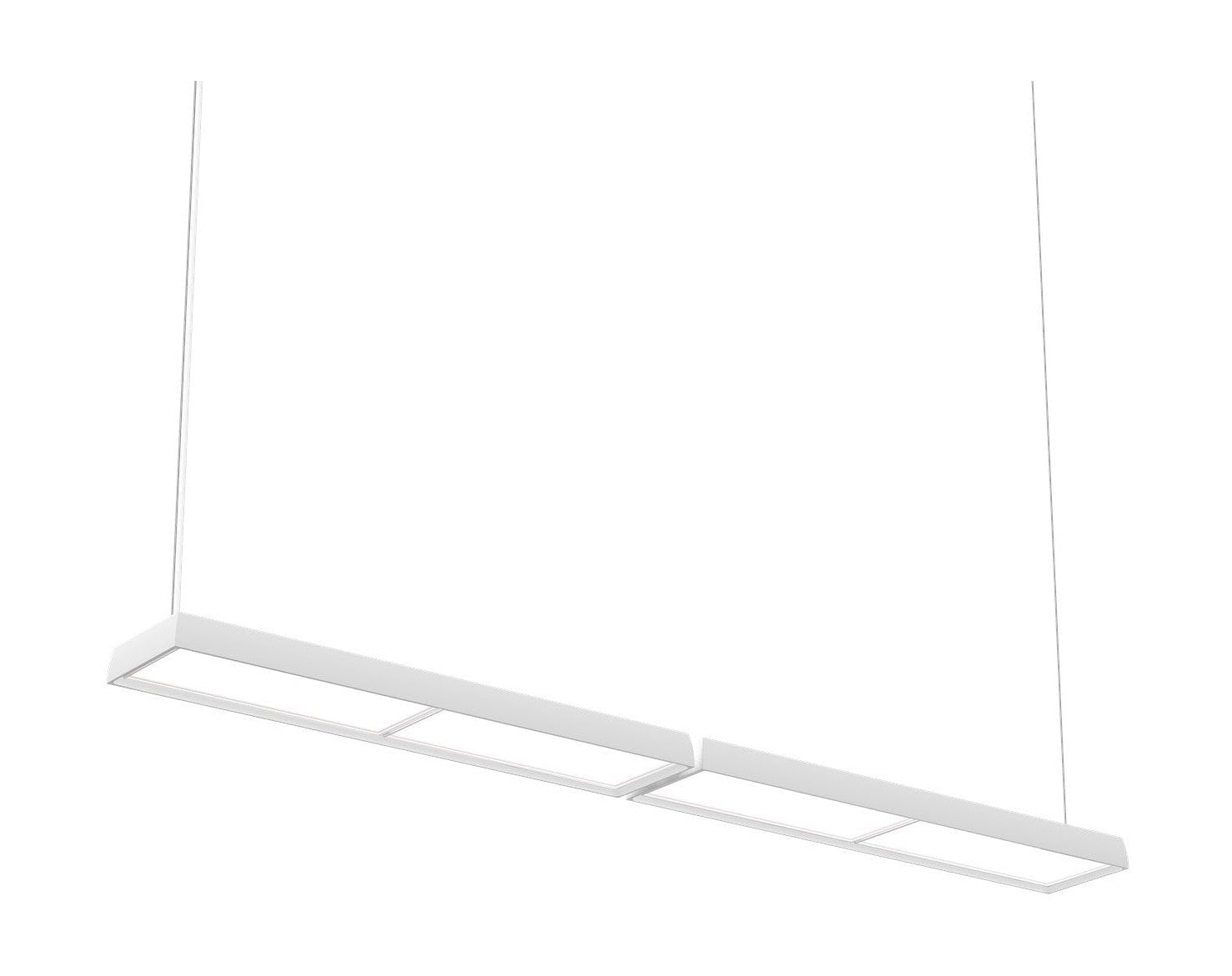 Louis Poulsen Lp Slim Box Suspended Lamp Double5452 Lumens Wireless Bluetooth, White