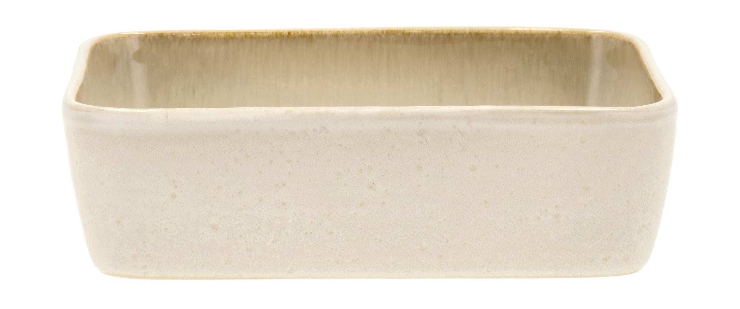Bitz plato rectangular 19 x 14 x 5.3 cm, crema/crema
