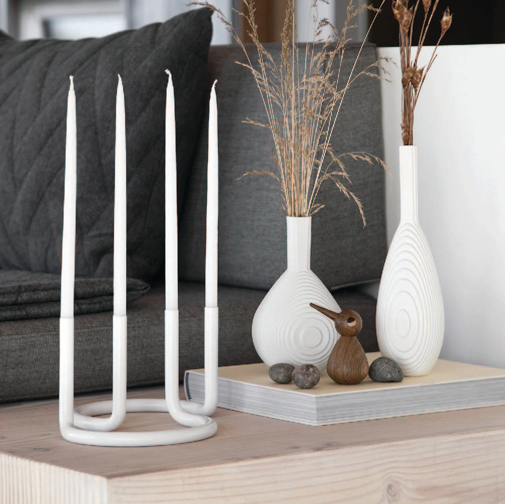 Candillas hechas por arquitecto para el candelabro Géminis (4 pcs.), Blanco