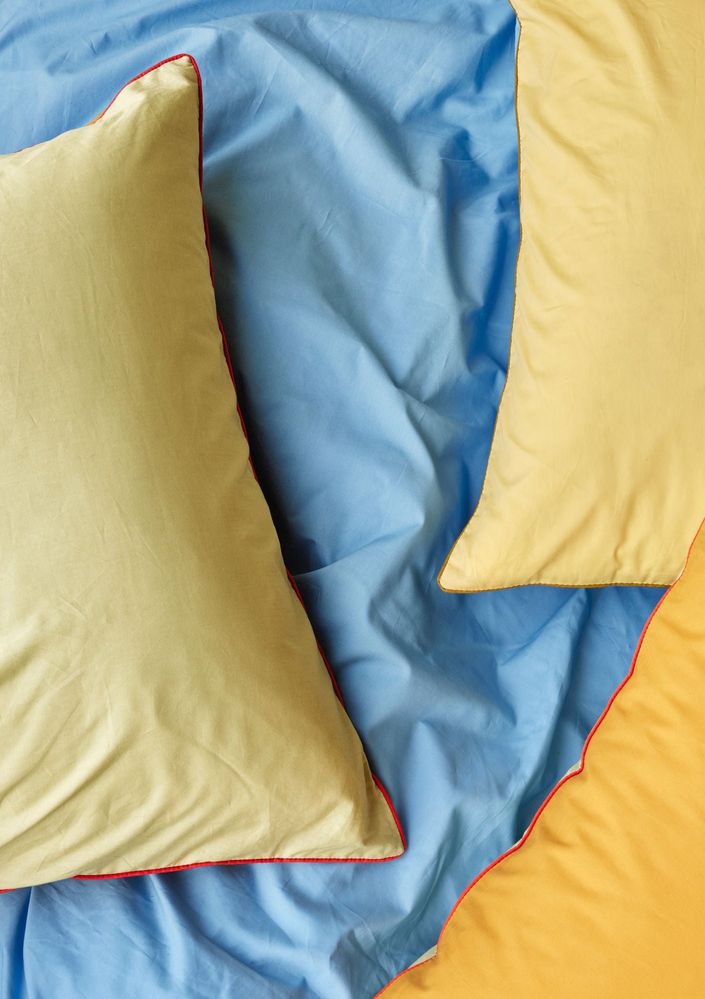 Linho de cama Aki Hübsch 6 60/200 azul/amarelo