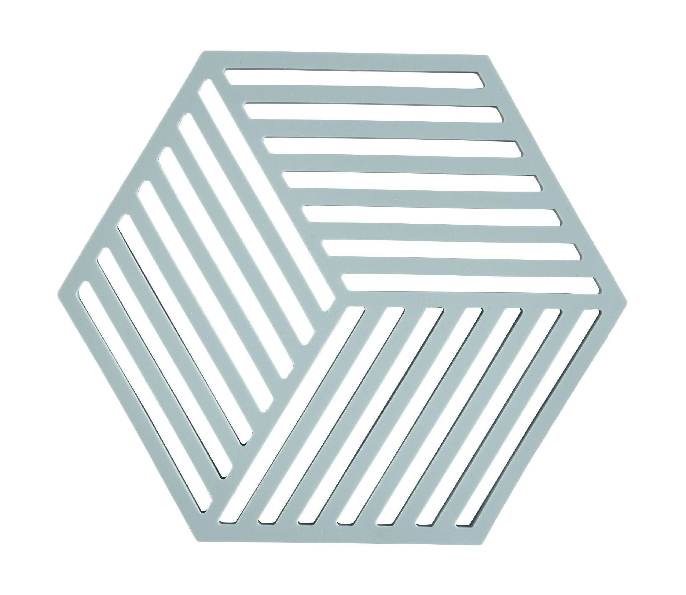 Zone Danmark Hexagon Trivet 16 x 14 x 0,9 cm, tågeblå