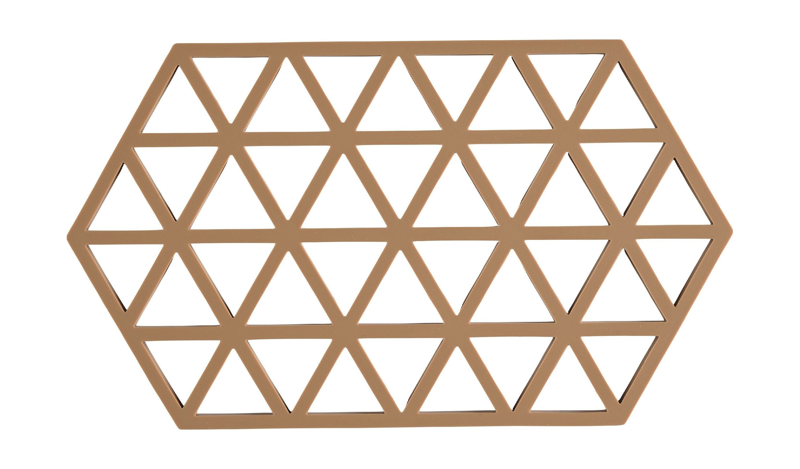 Zone Dänemark Dreiecke Trivet 24 x 14 x 0,9 cm, leichte Terrakotta