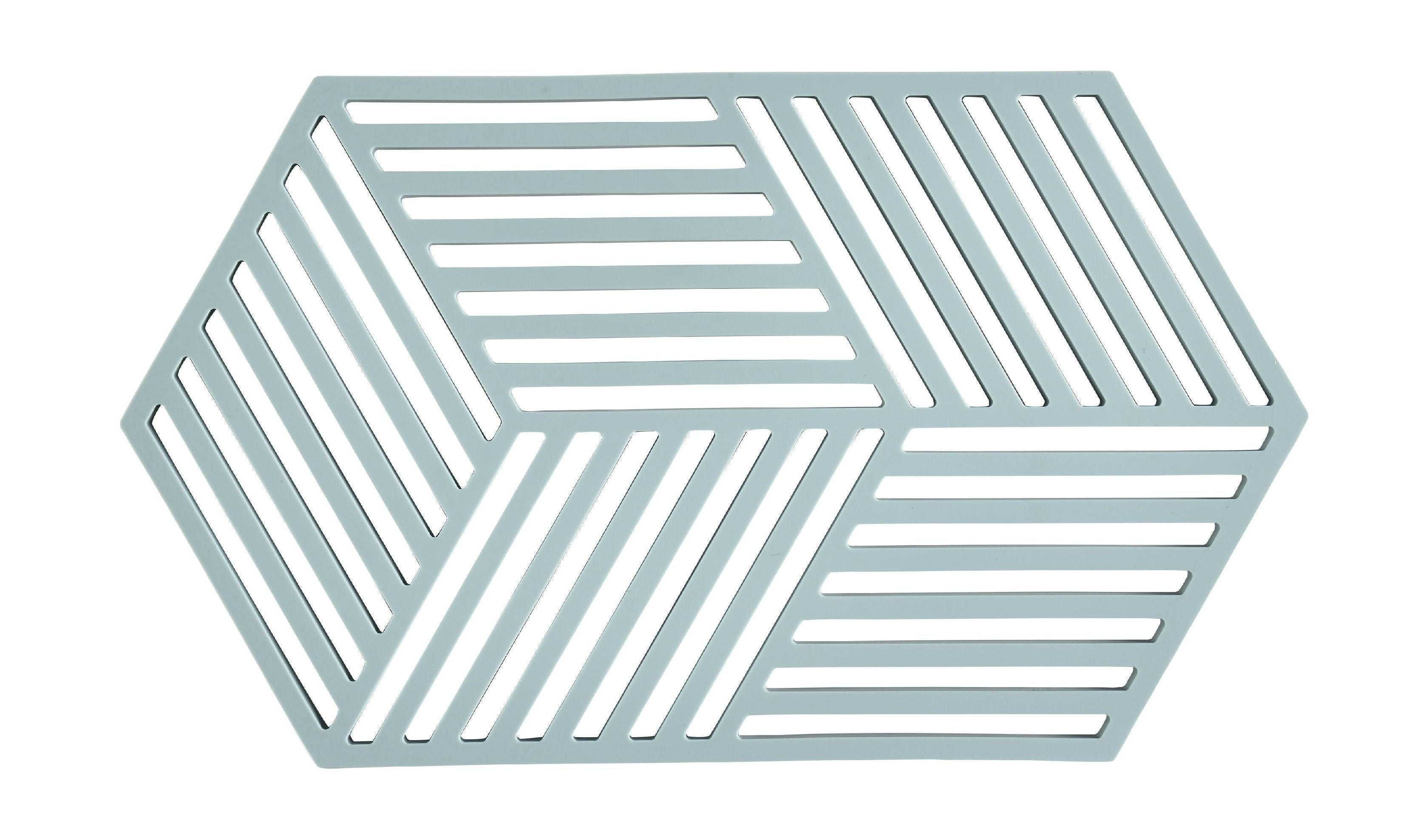 Zone Danmark Hexagon Trivet 24 x 14 x 0,9 cm, tågeblå