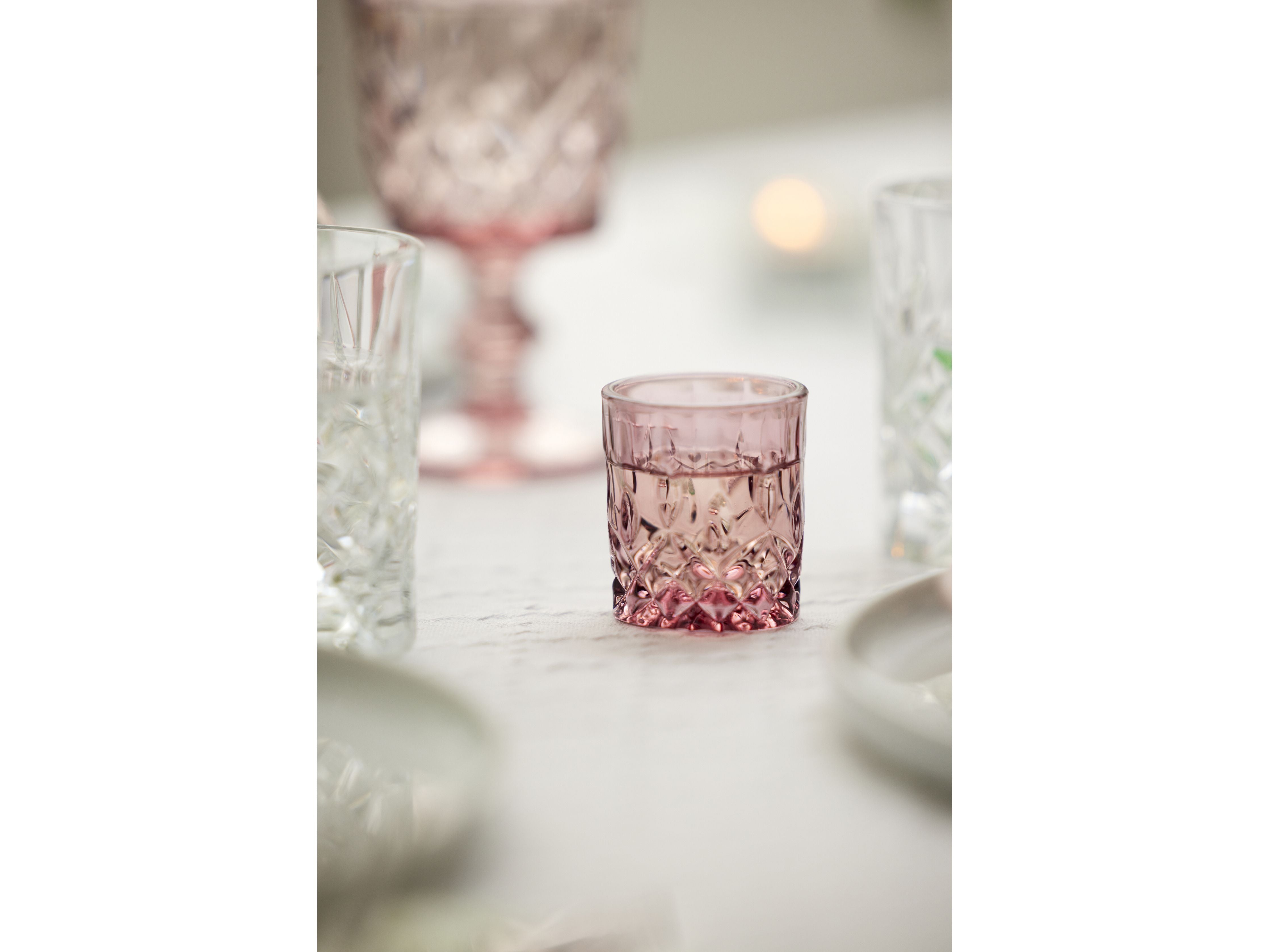 Lyngby Glas Sorrento Shot Glass 4 Cl 4 st., Pink