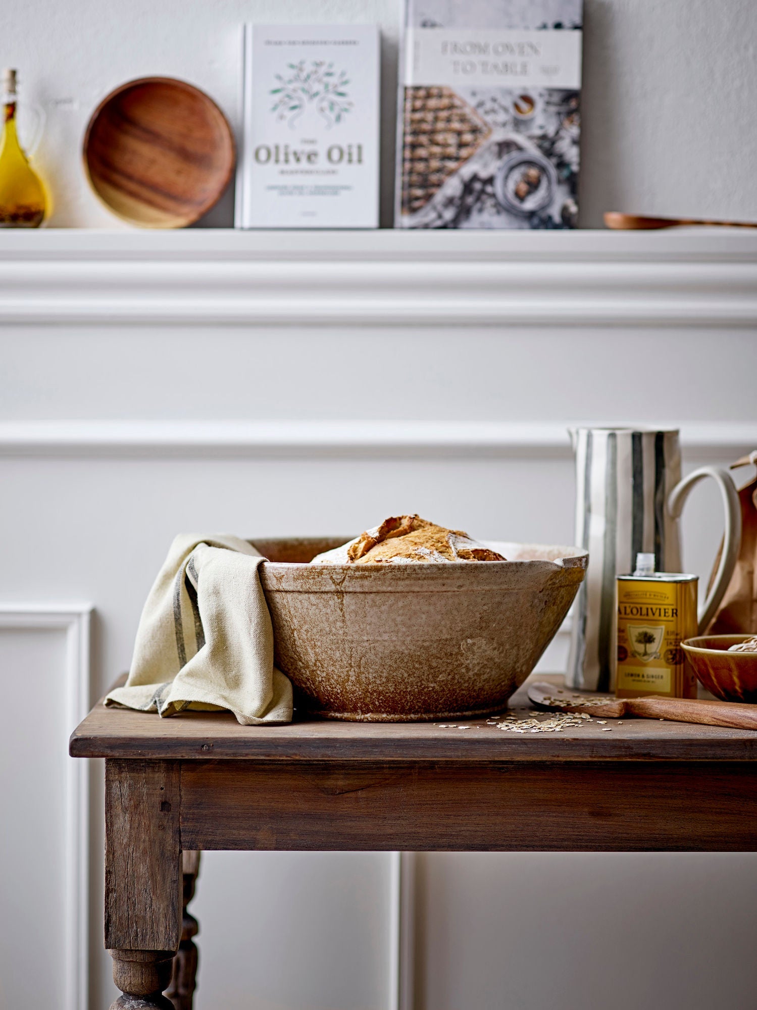 Creatieve collectie Lani Baking Bowl, bruin, steengoed