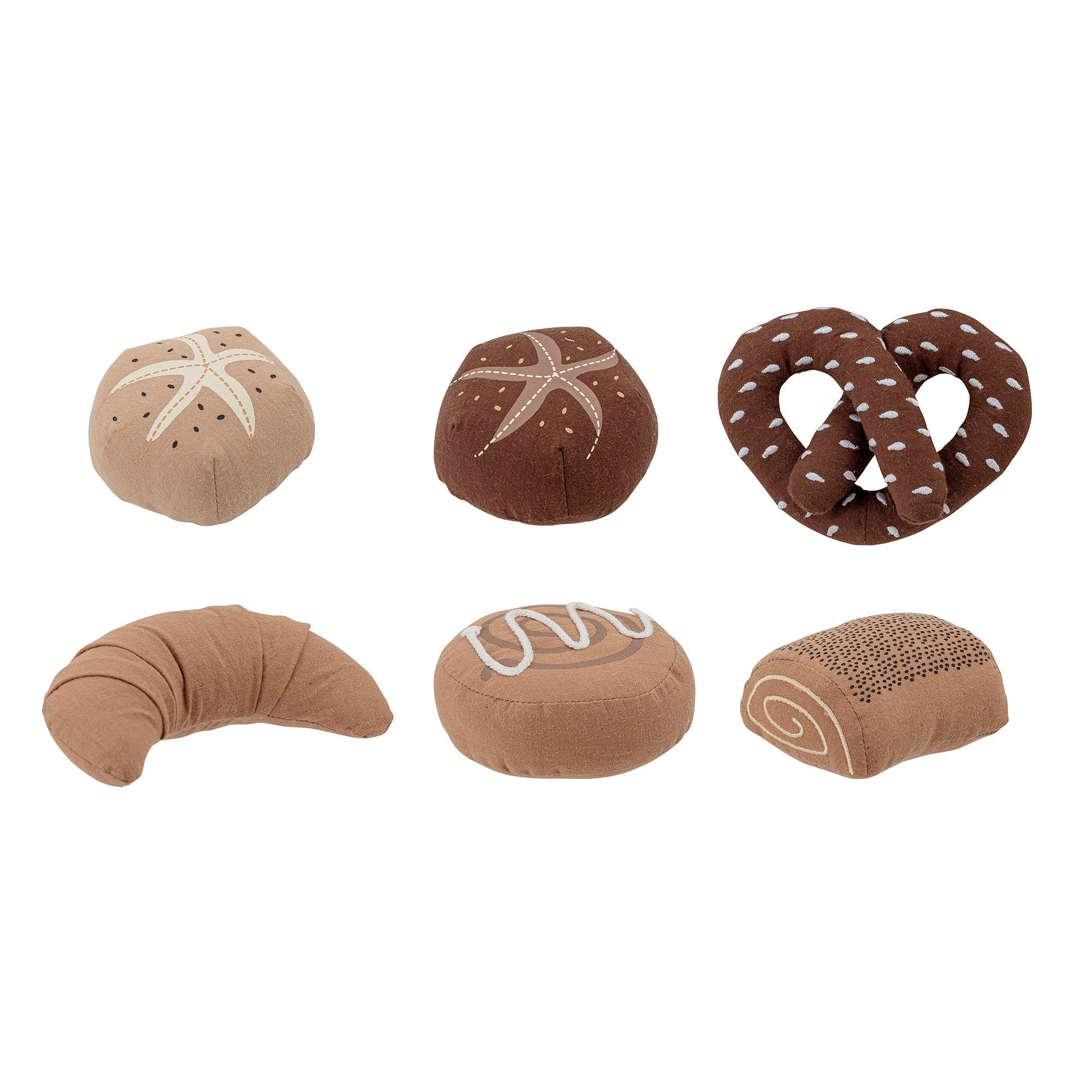 Bloomingville Mini Snorre Play Set, Food, Brown, Cotton