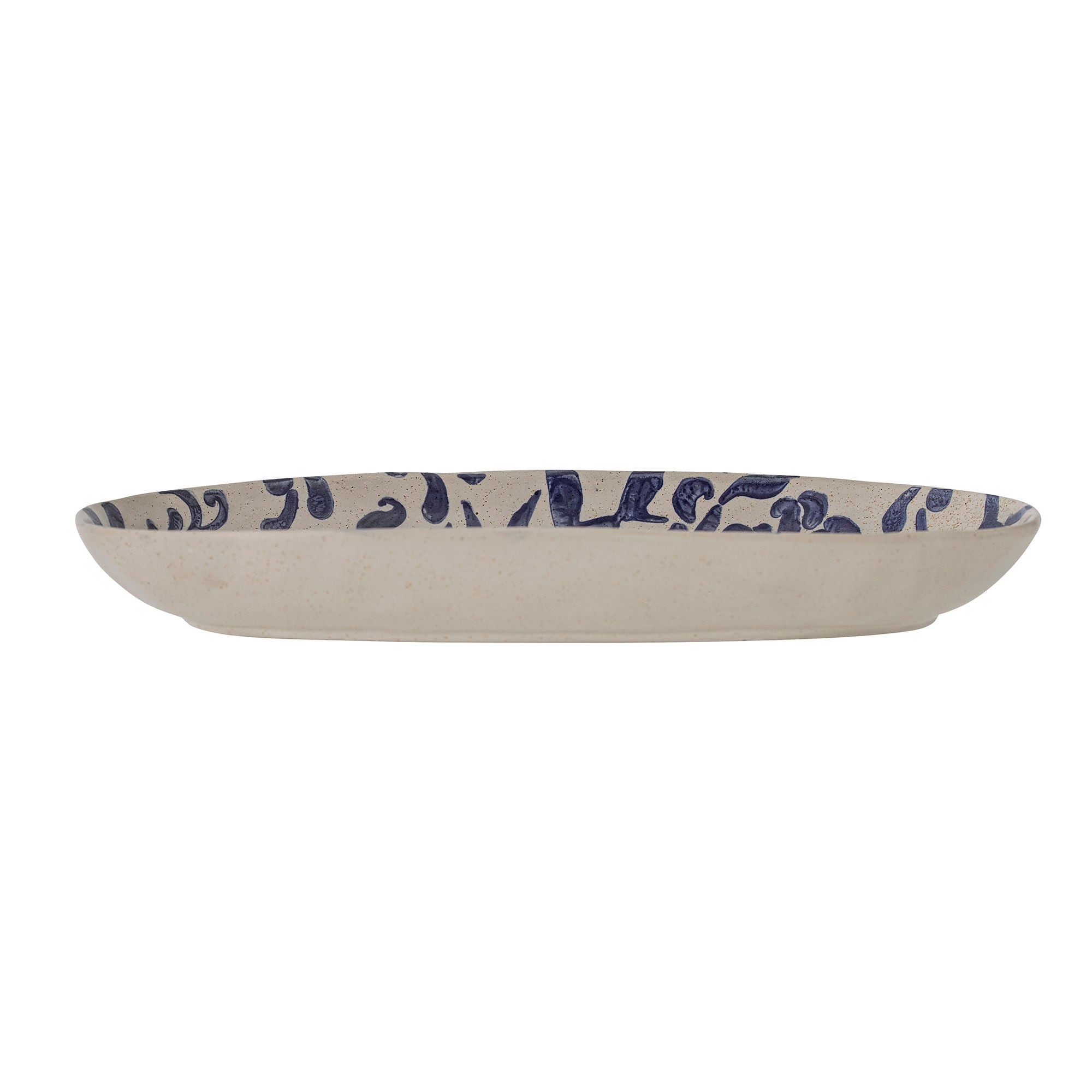 Colección creativa Petunia Serving Plate, Blue, Stoneware